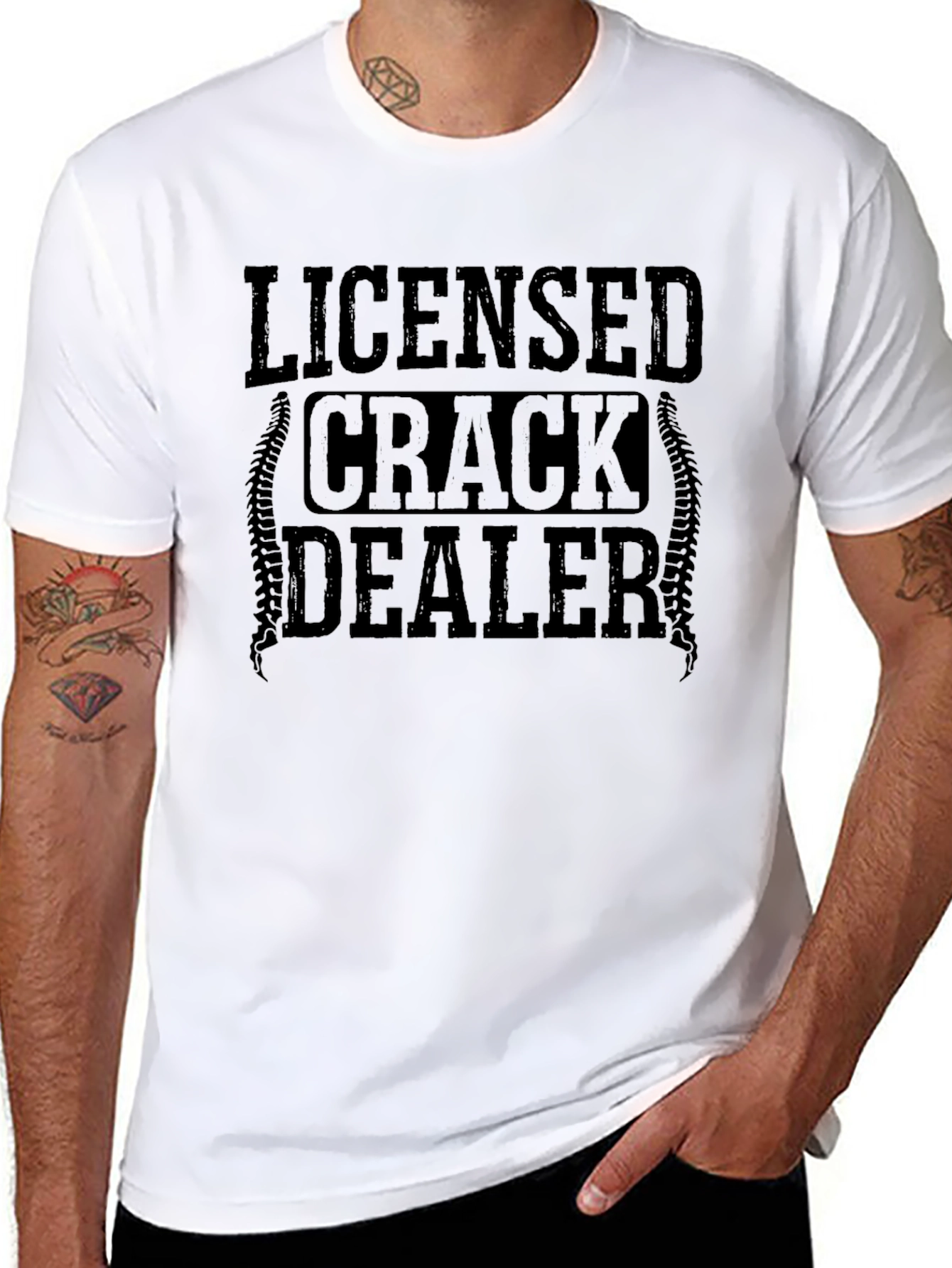 Licensed Crack Dealer T-Shirt - Funny Graphic Tee