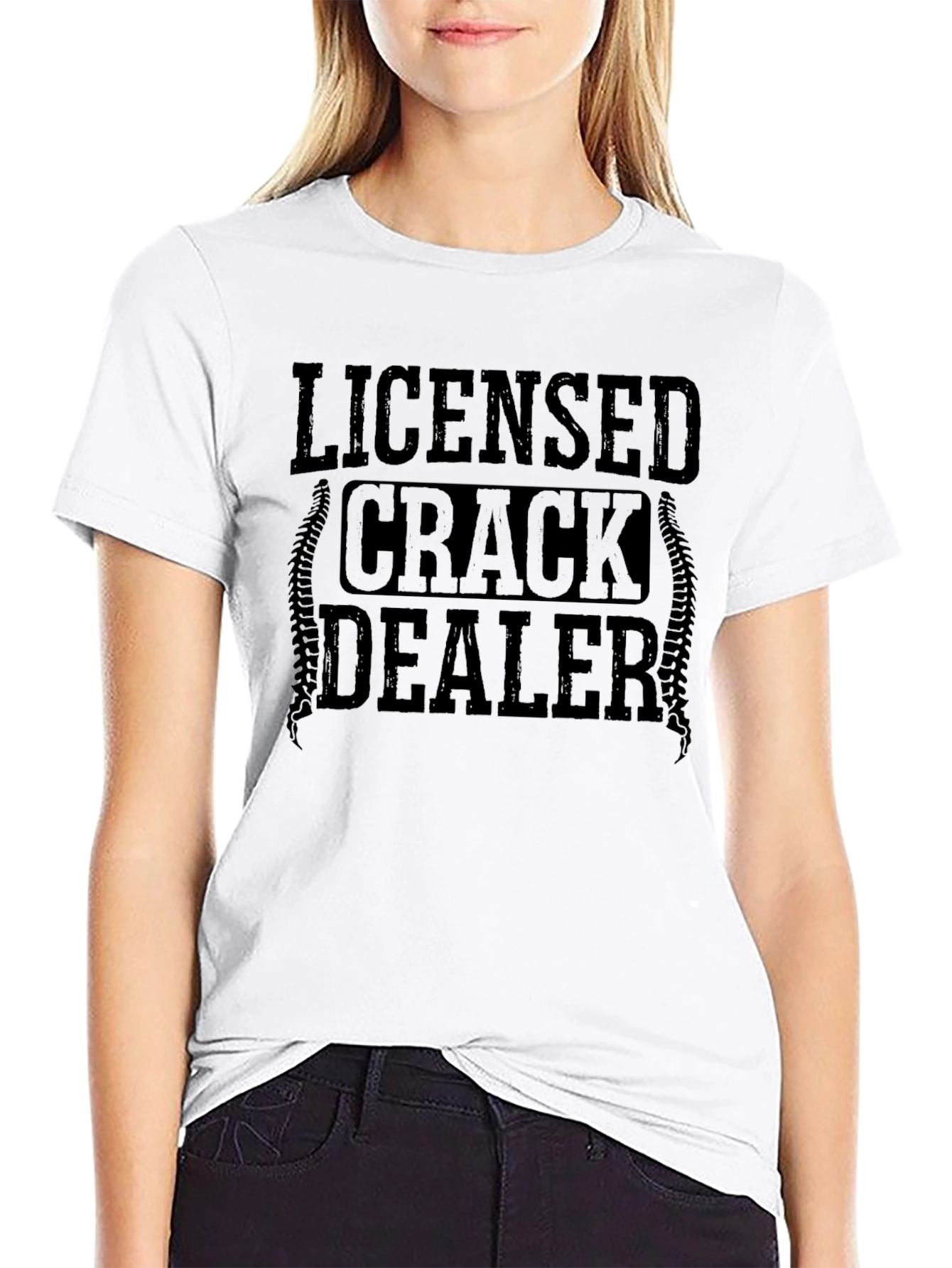 Licensed Crack Dealer T-Shirt - Funny Graphic Tee