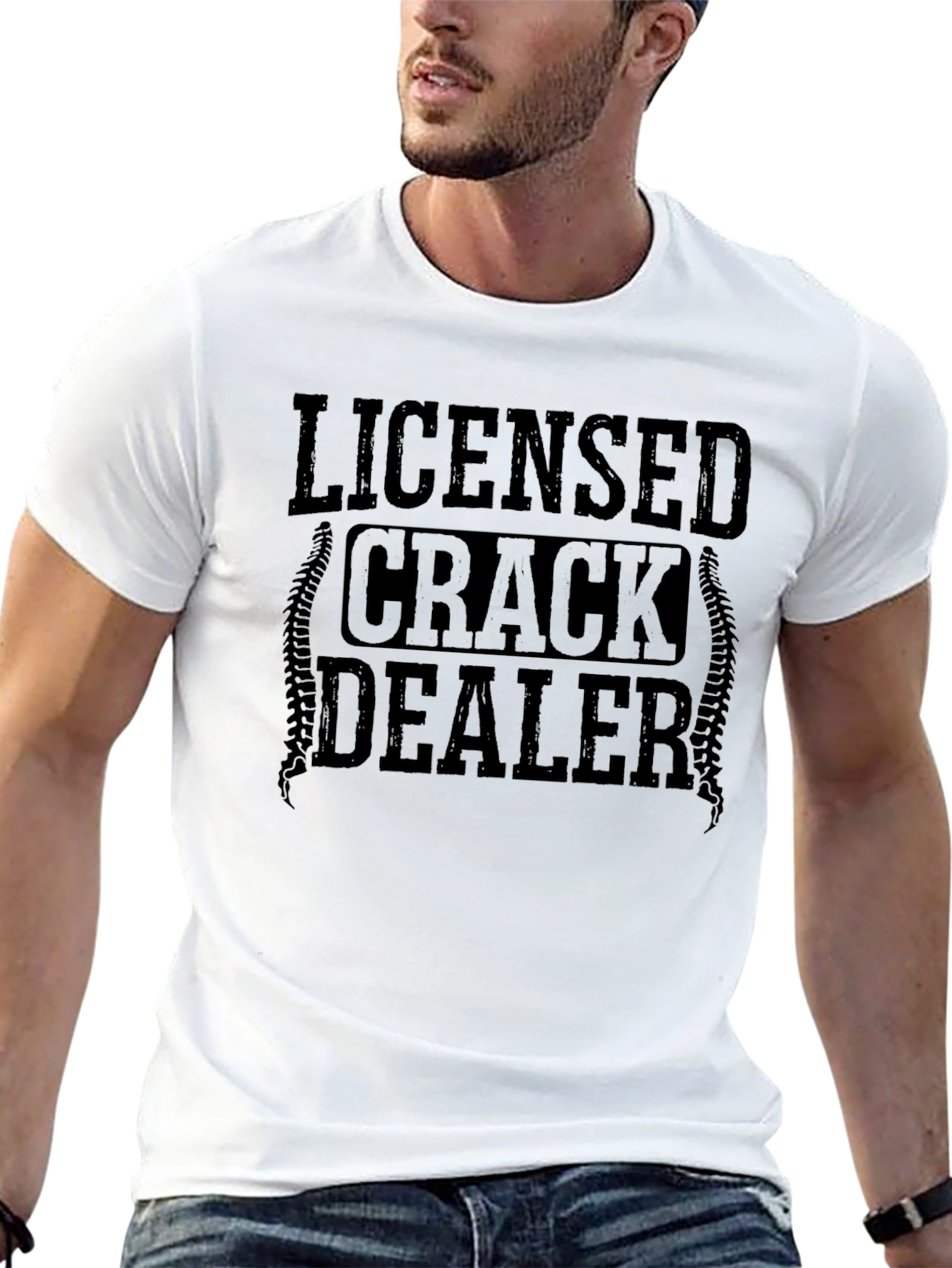Licensed Crack Dealer T-Shirt - Funny Graphic Tee