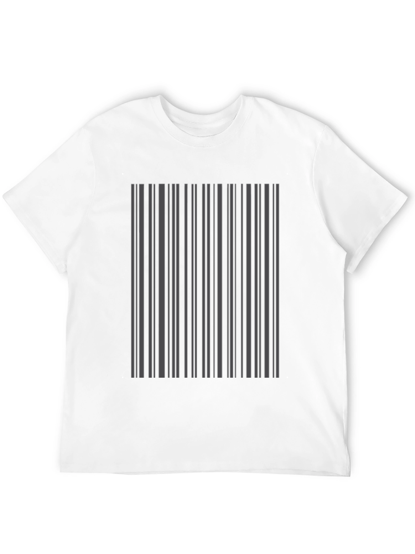 Modern Barcode Design T-Shirt - Sleek Stylish & Unique
