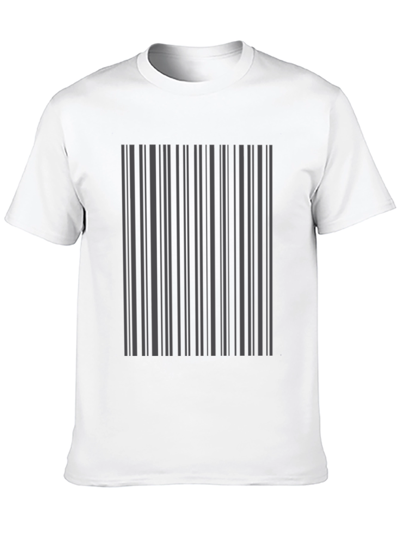 Modern Barcode Design T-Shirt - Sleek Stylish & Unique