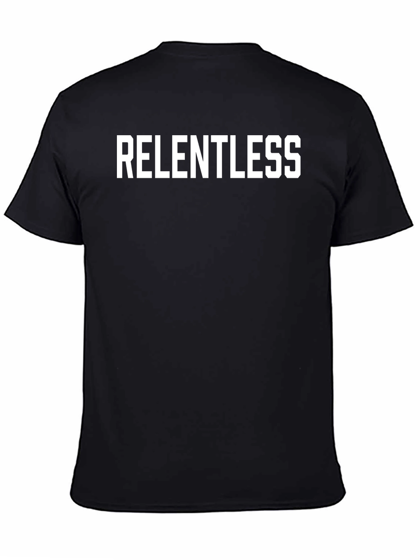Relentless Graphic T-Shirt - Black Crew Neck Tee