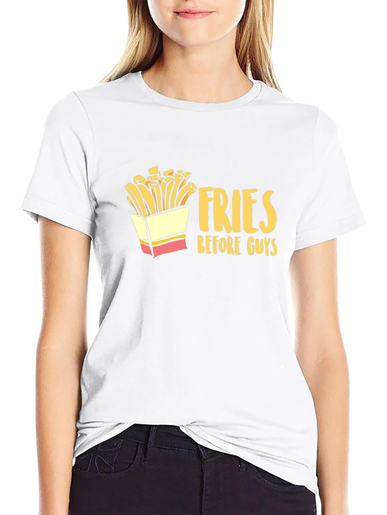 Fries Before Guys Graphic T-Shirt - Unisex