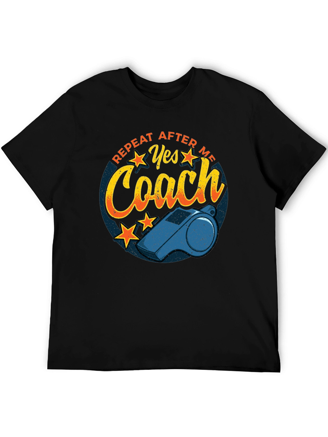 Yes Coach T-Shirt - Funny Sports Whistle Tee