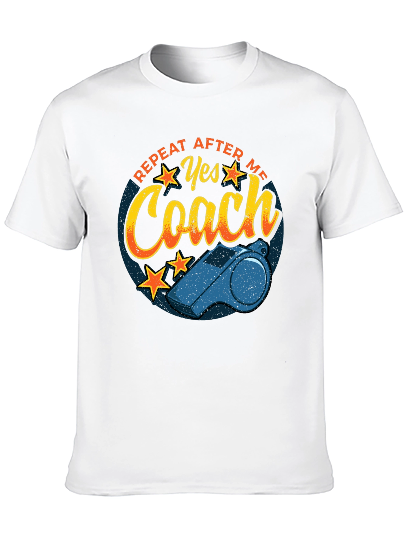 Yes Coach T-Shirt - Funny Sports Whistle Tee