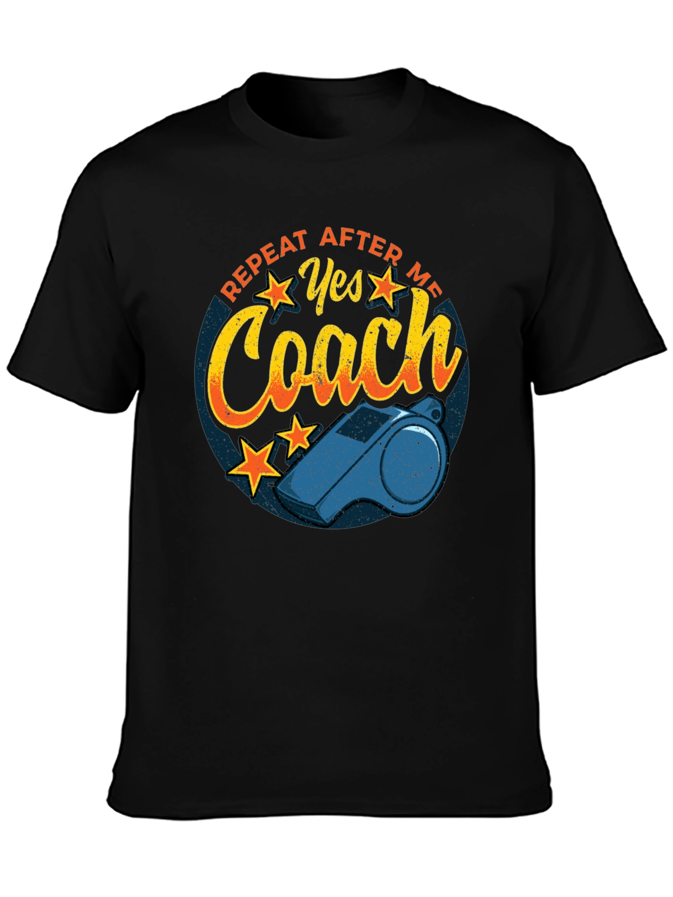 Yes Coach T-Shirt - Funny Sports Whistle Tee