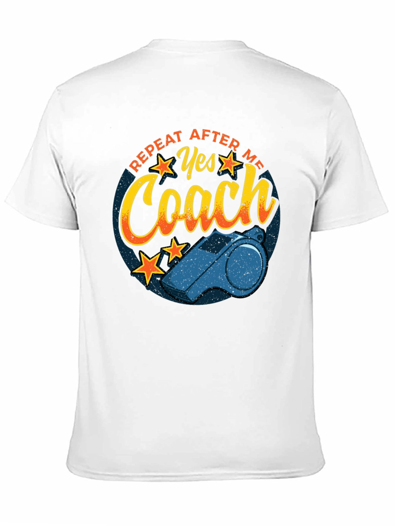 Yes Coach T-Shirt - Funny Sports Whistle Tee
