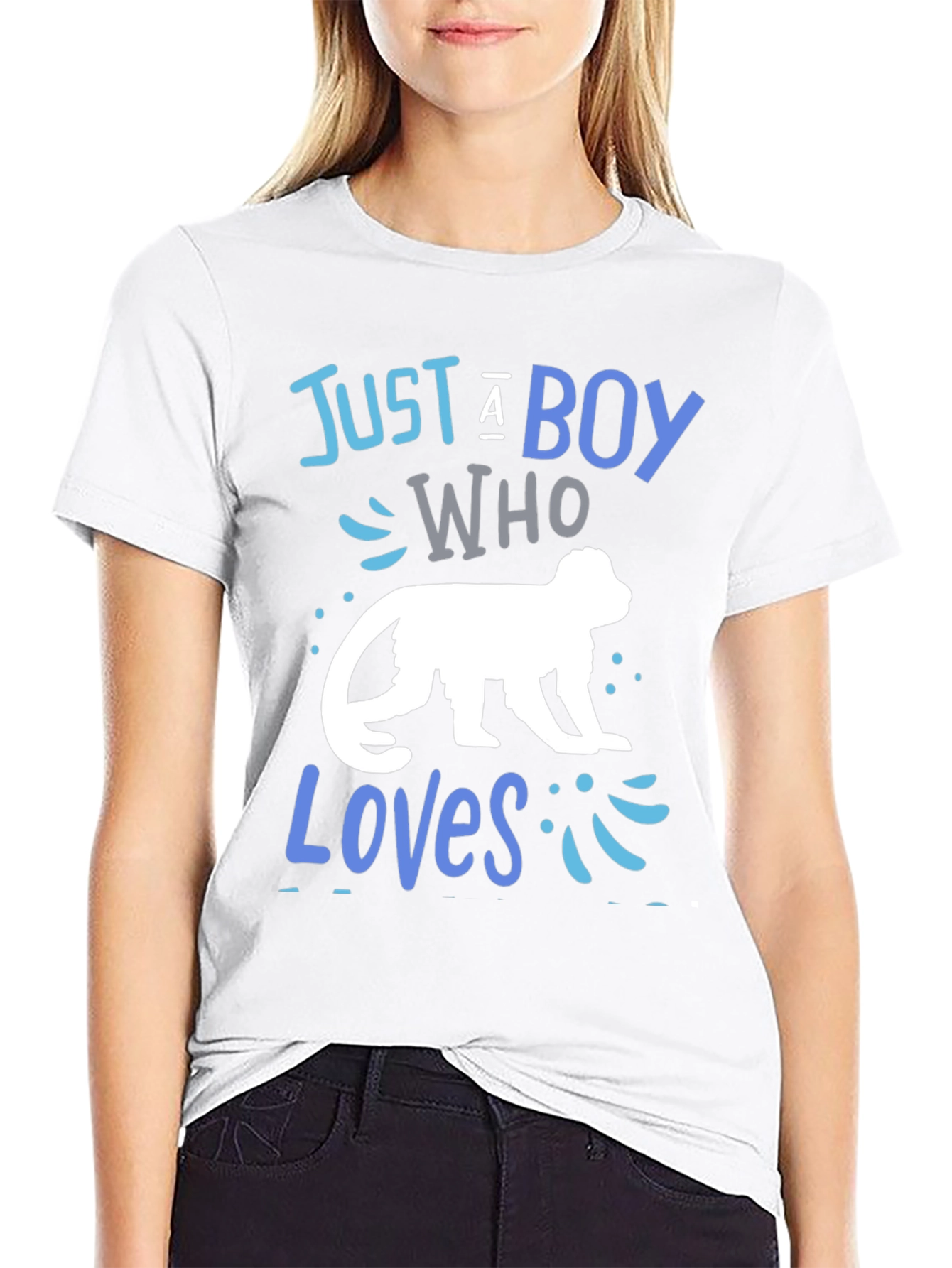 Boy Who Loves Monkeys T-Shirt