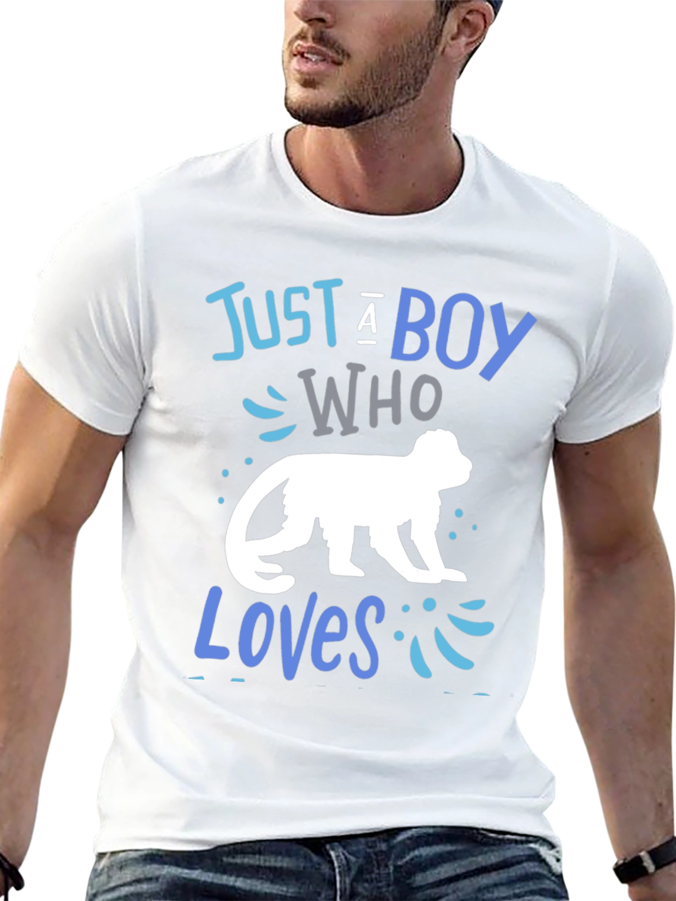 Boy Who Loves Monkeys T-Shirt