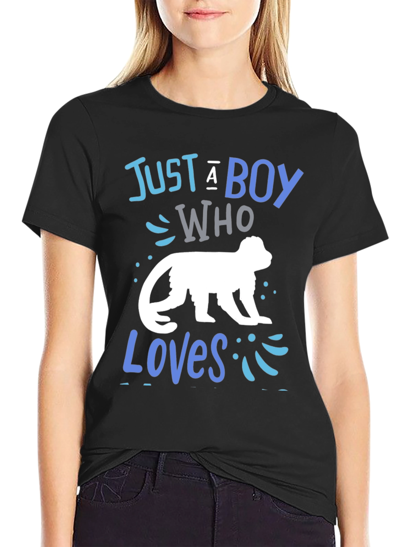 Boy Who Loves Monkeys T-Shirt