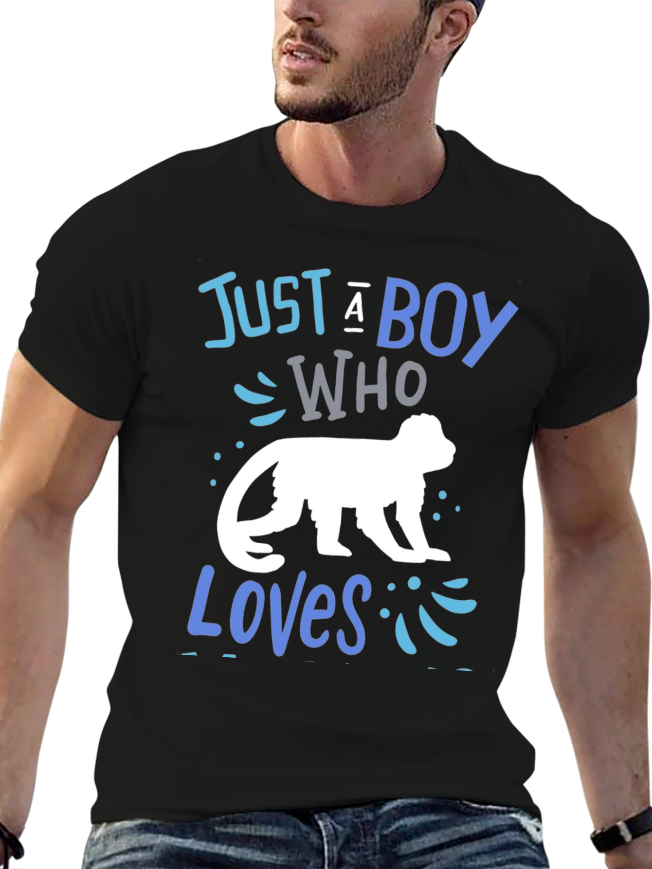 Boy Who Loves Monkeys T-Shirt