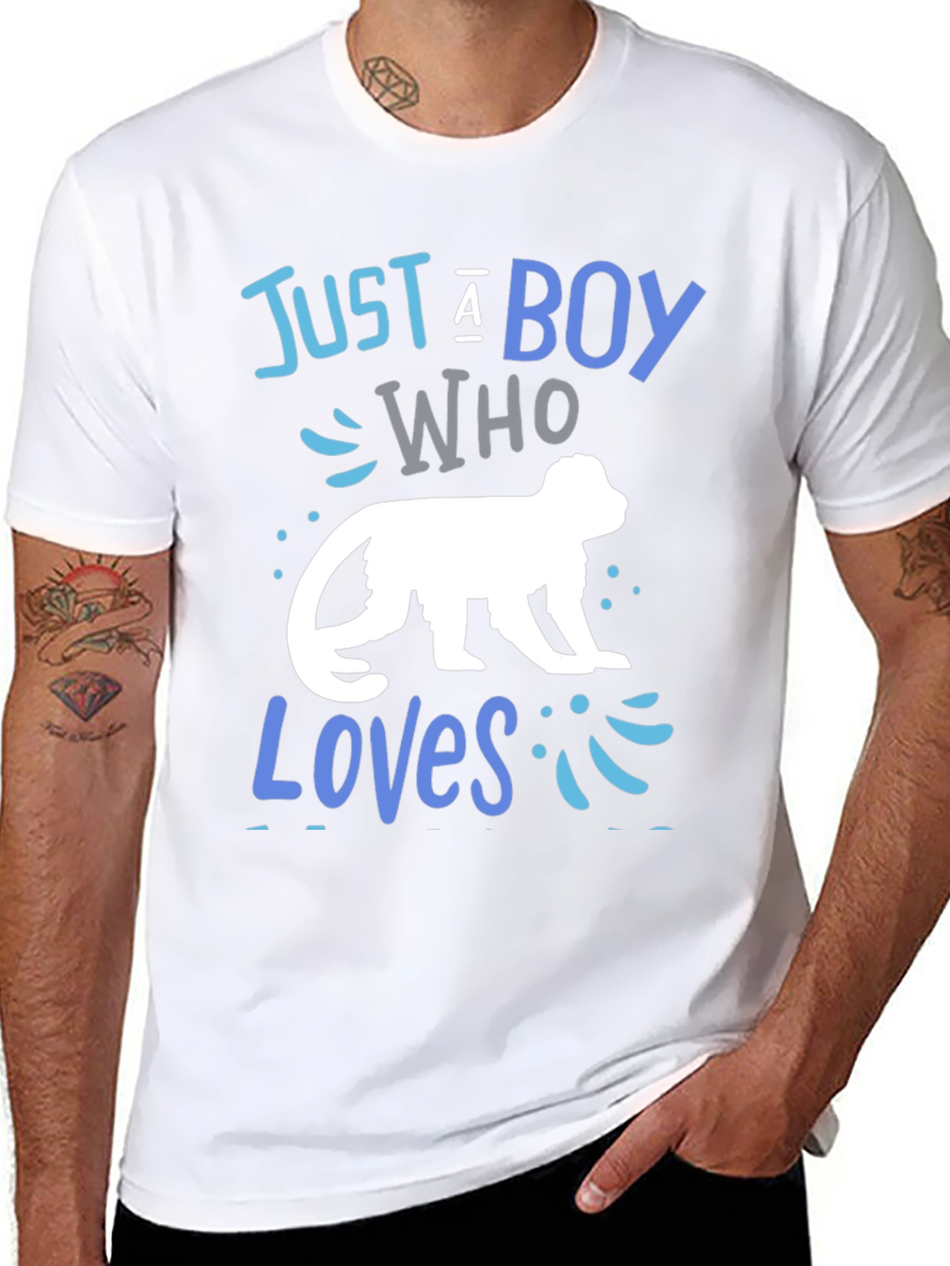 Boy Who Loves Monkeys T-Shirt