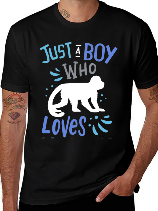 Boy Who Loves Monkeys T-Shirt