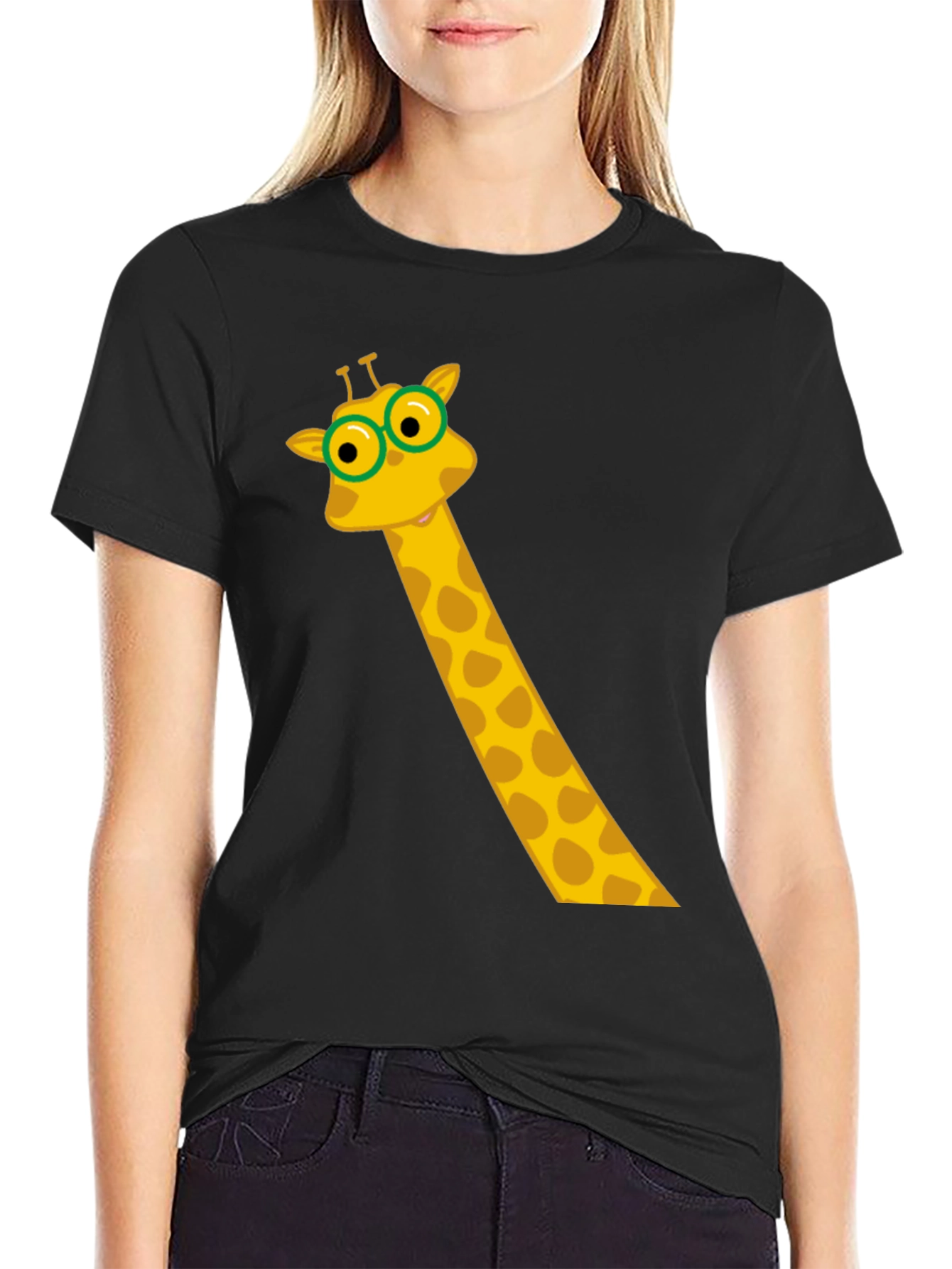 Giraffe Graphic Tee - Fun & Stylish