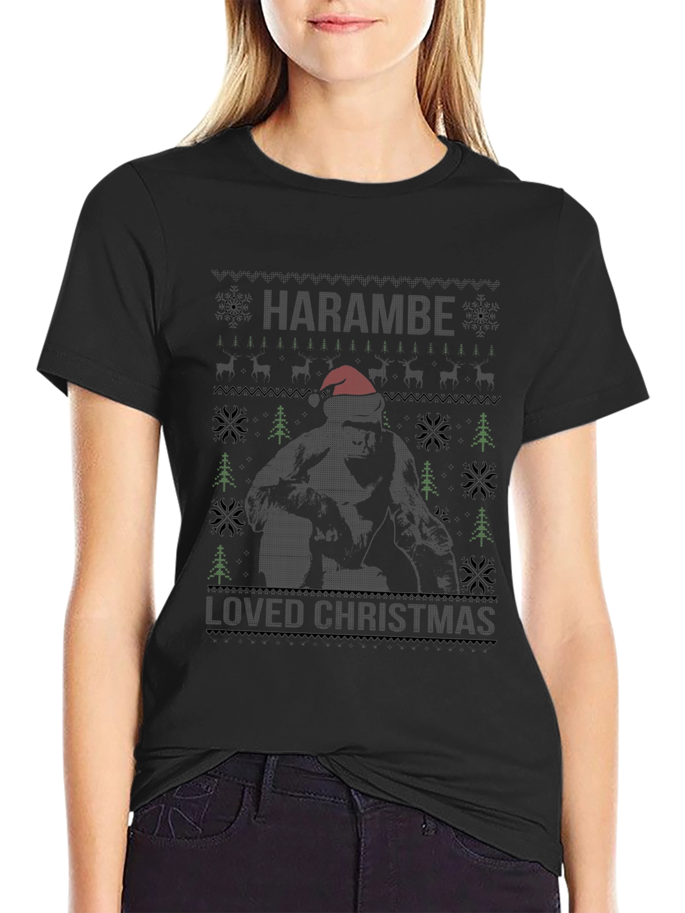 Harambe Loved Christmas T-Shirt