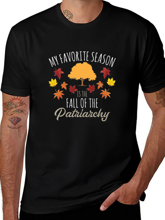 Fall of the Patriarchy Graphic Tee - Autumn Feminist Shirt