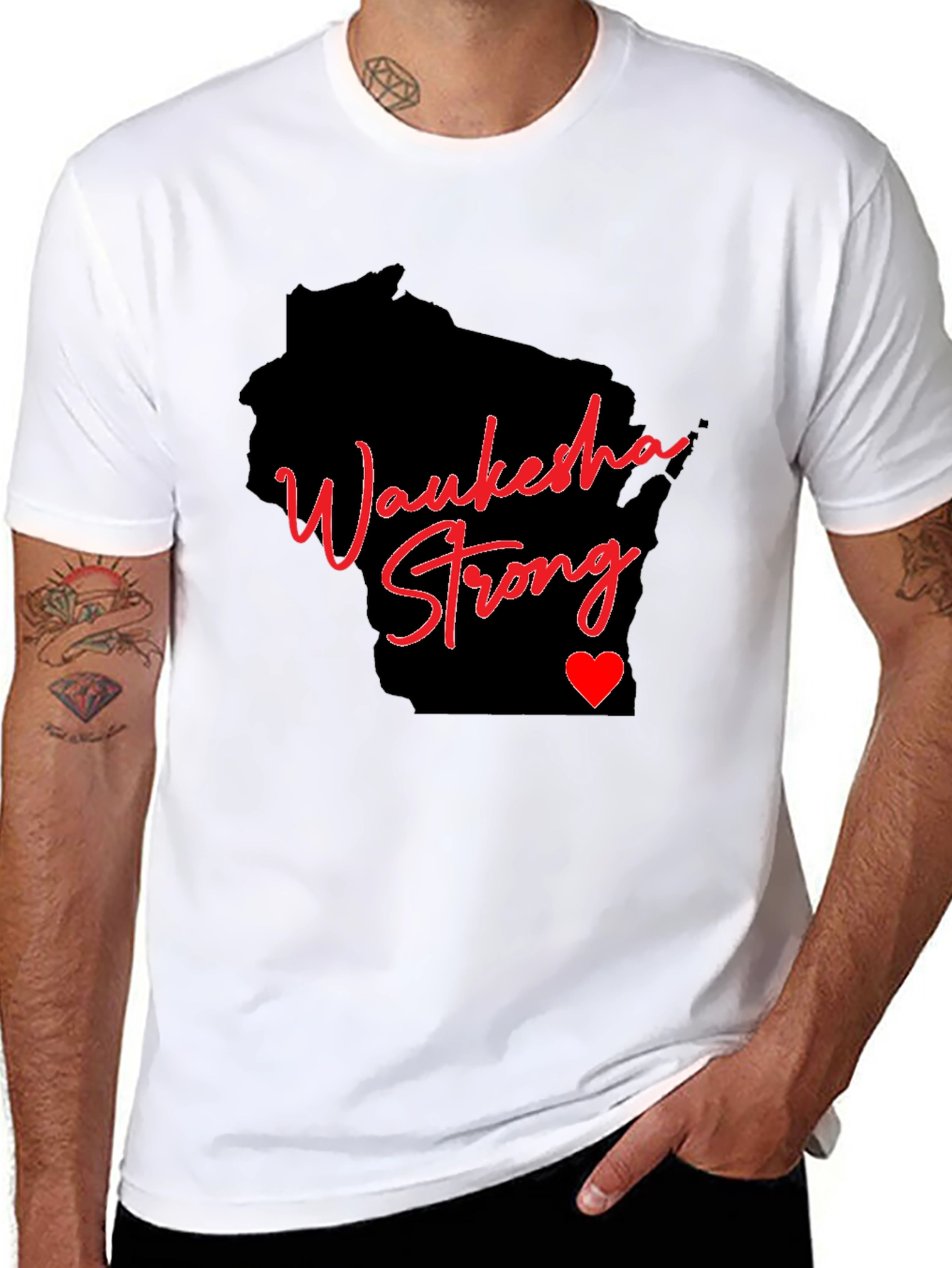 Waukesha Strong T-Shirt - Support Wisconsin