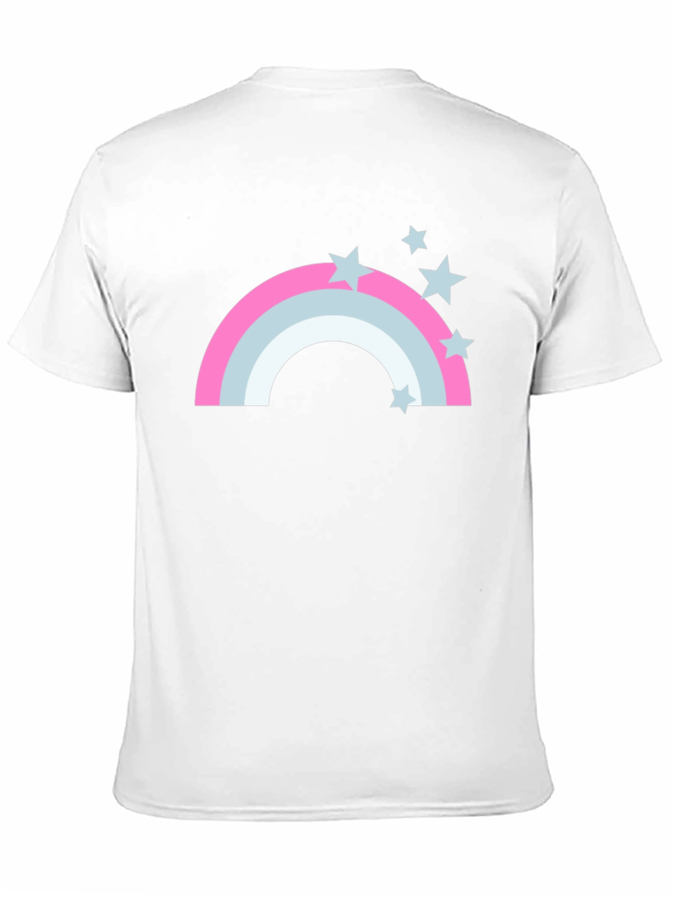 Rainbow Stars Graphic Tee - Mens Black T-Shirt