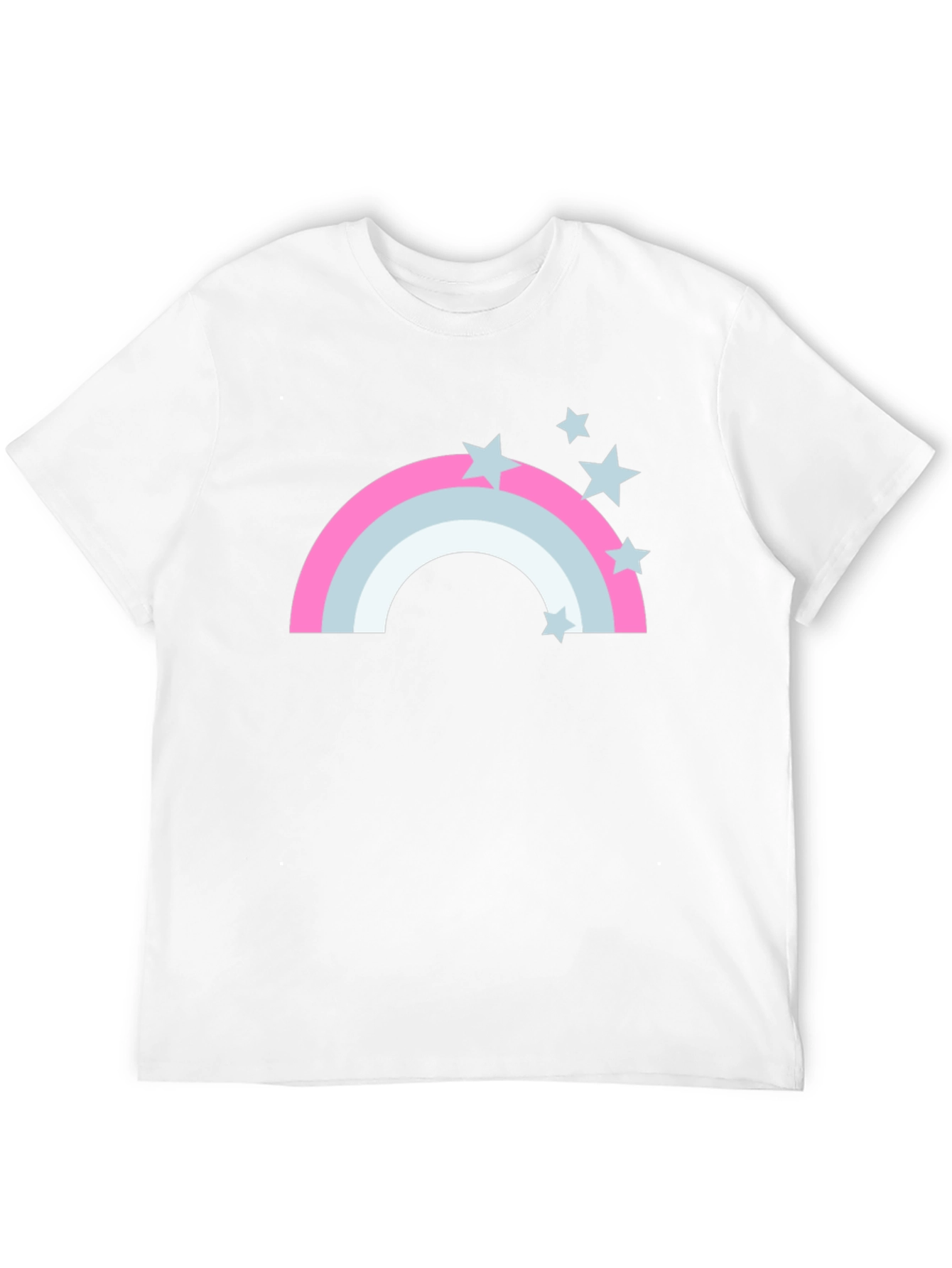 Rainbow Stars Graphic Tee - Mens Black T-Shirt