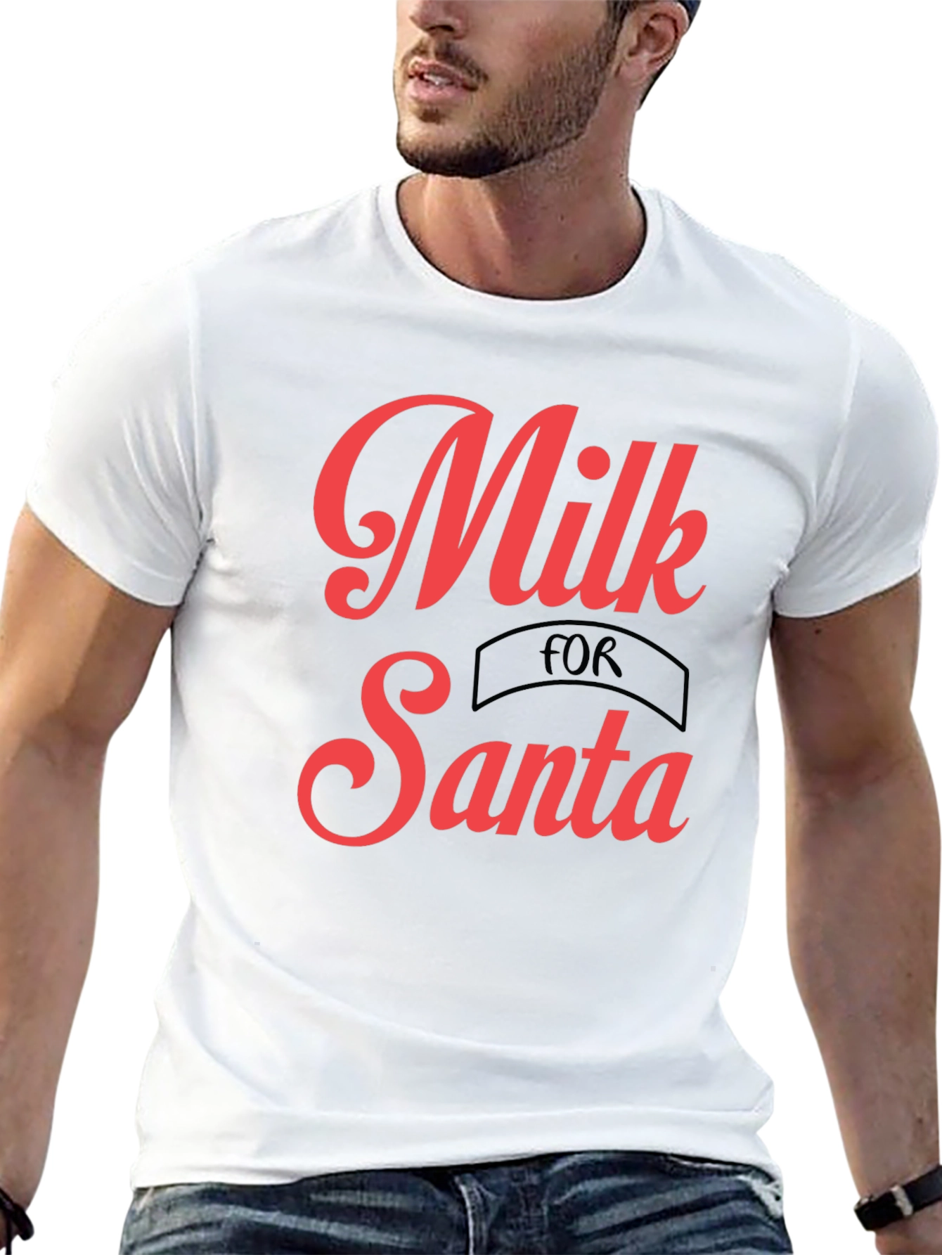 Milk for Santa Graphic Tee - Holiday Shirt