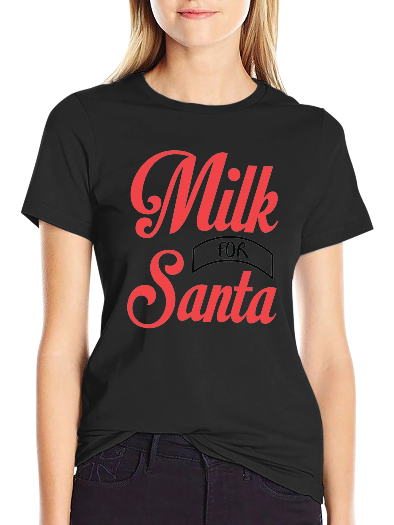 Milk for Santa Graphic Tee - Holiday Shirt