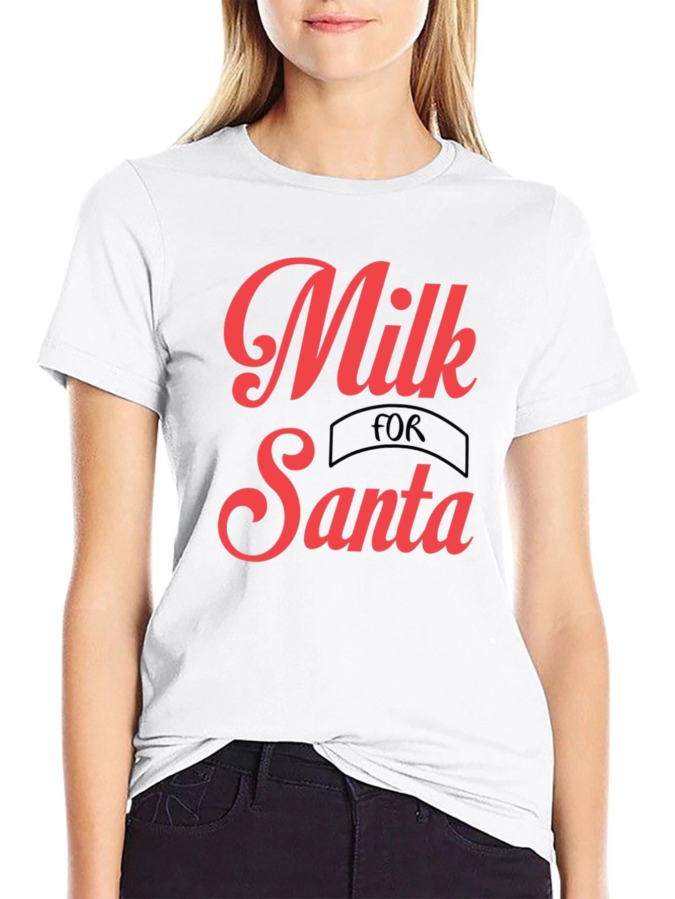 Milk for Santa Graphic Tee - Holiday Shirt