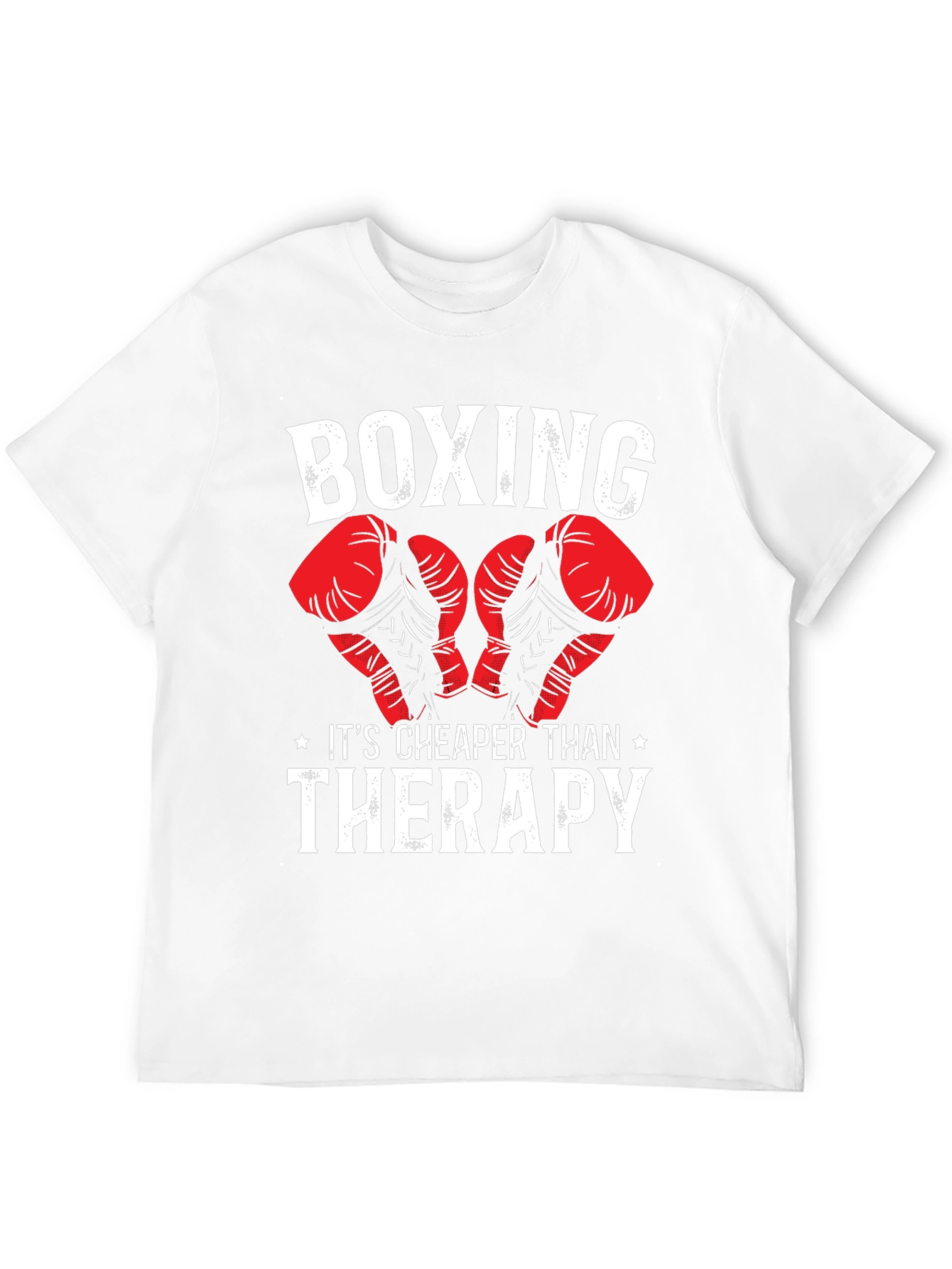 Boxing Cheaper Than Therapy Graphic T-Shirt