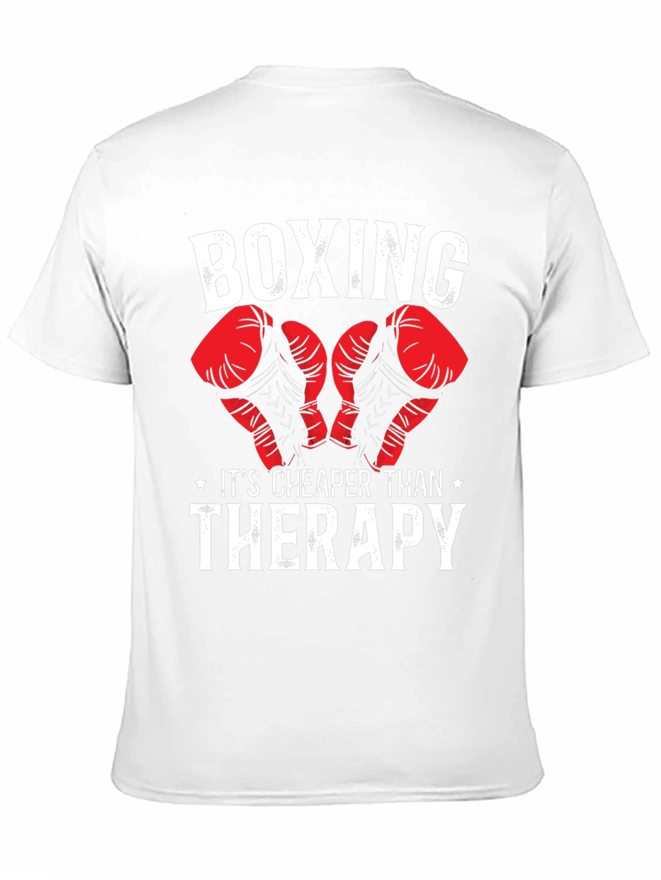 Boxing Cheaper Than Therapy Graphic T-Shirt