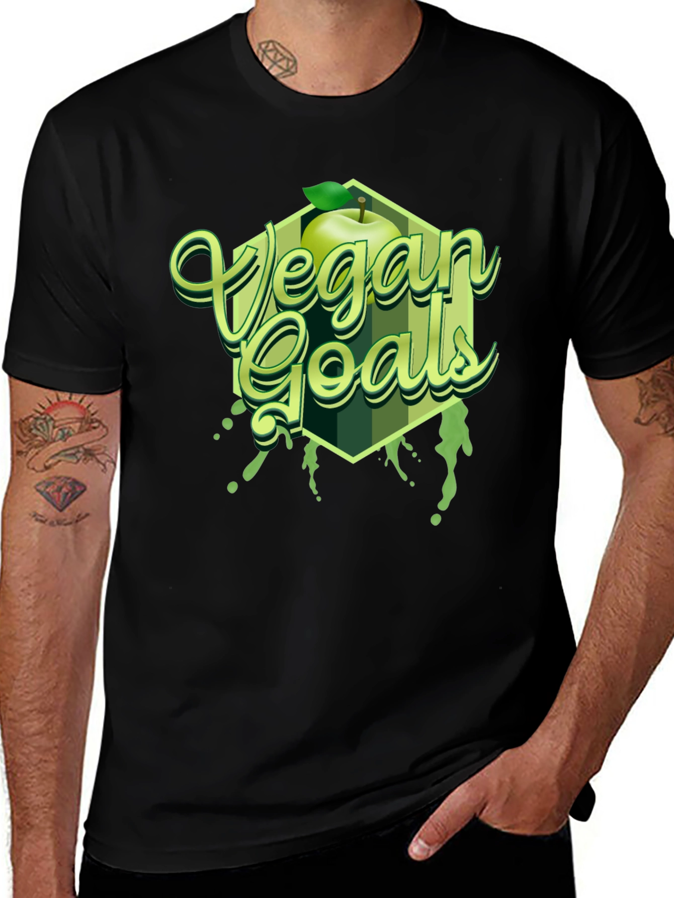Vegan Goals Apple T-Shirt
