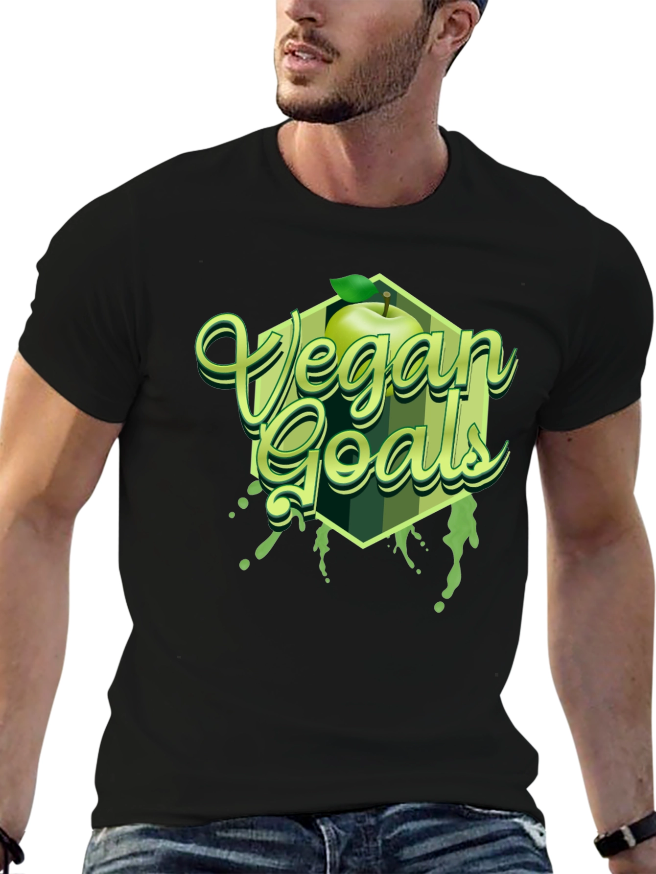 Vegan Goals Apple T-Shirt