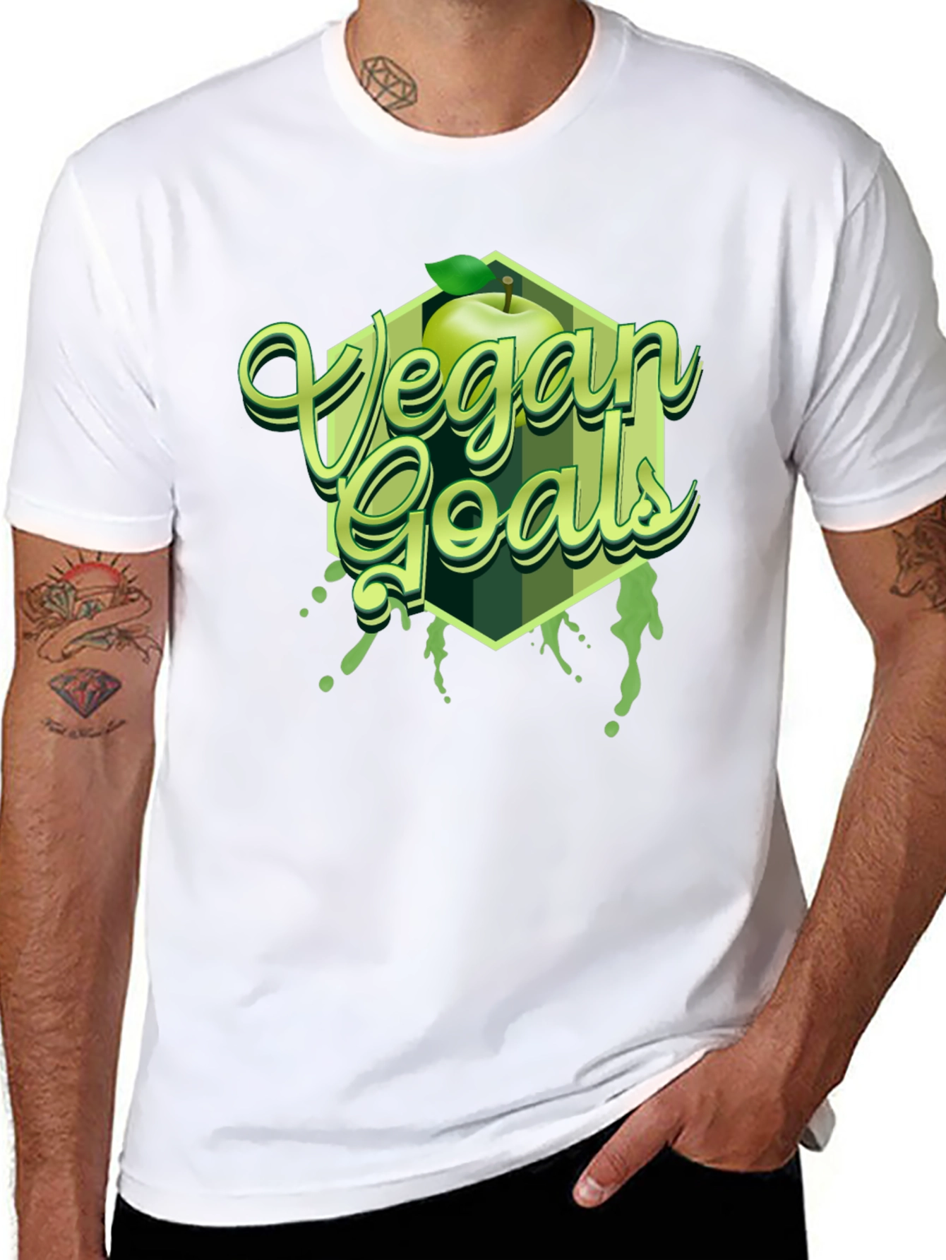 Vegan Goals Apple T-Shirt