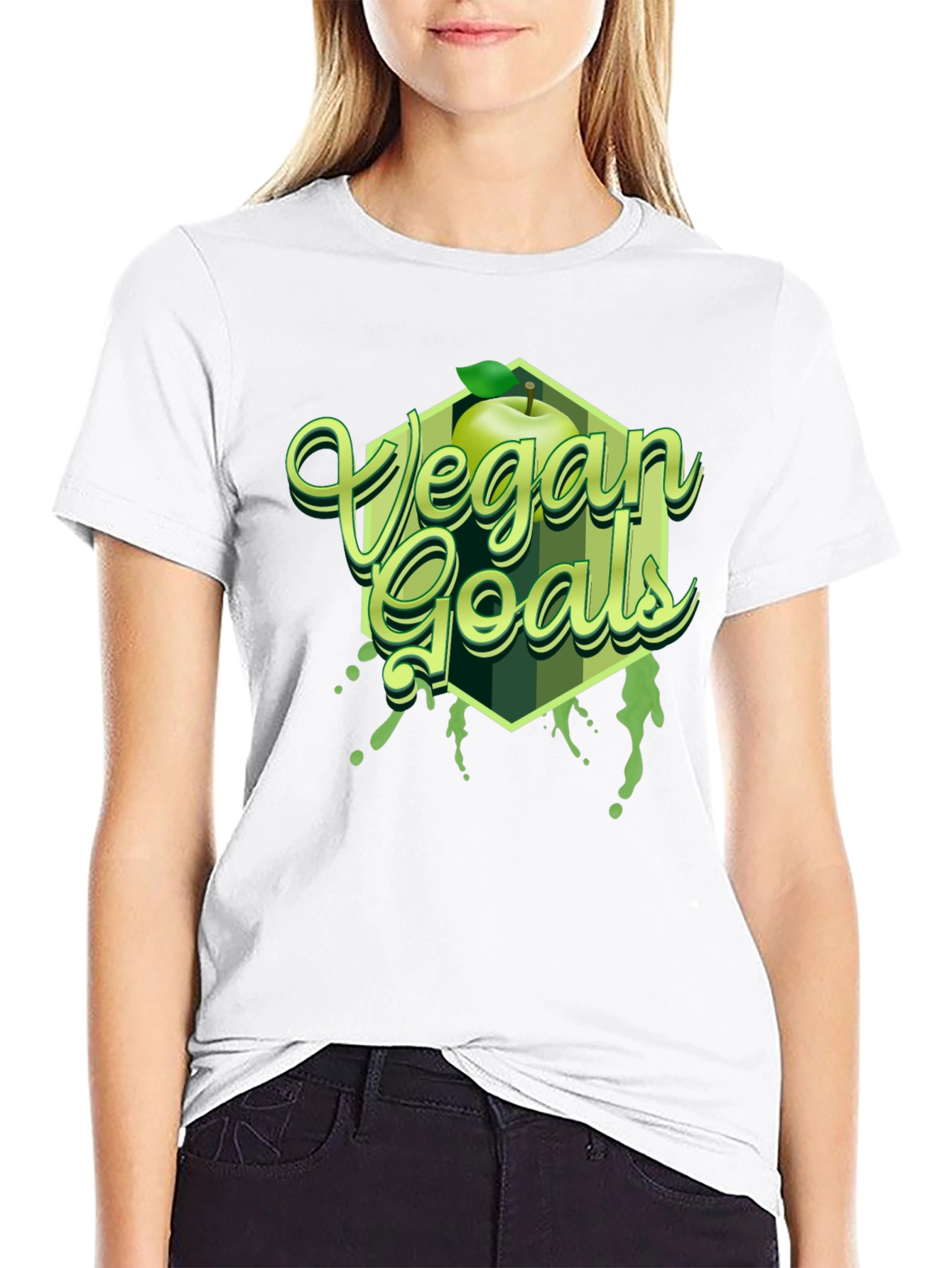 Vegan Goals Apple T-Shirt