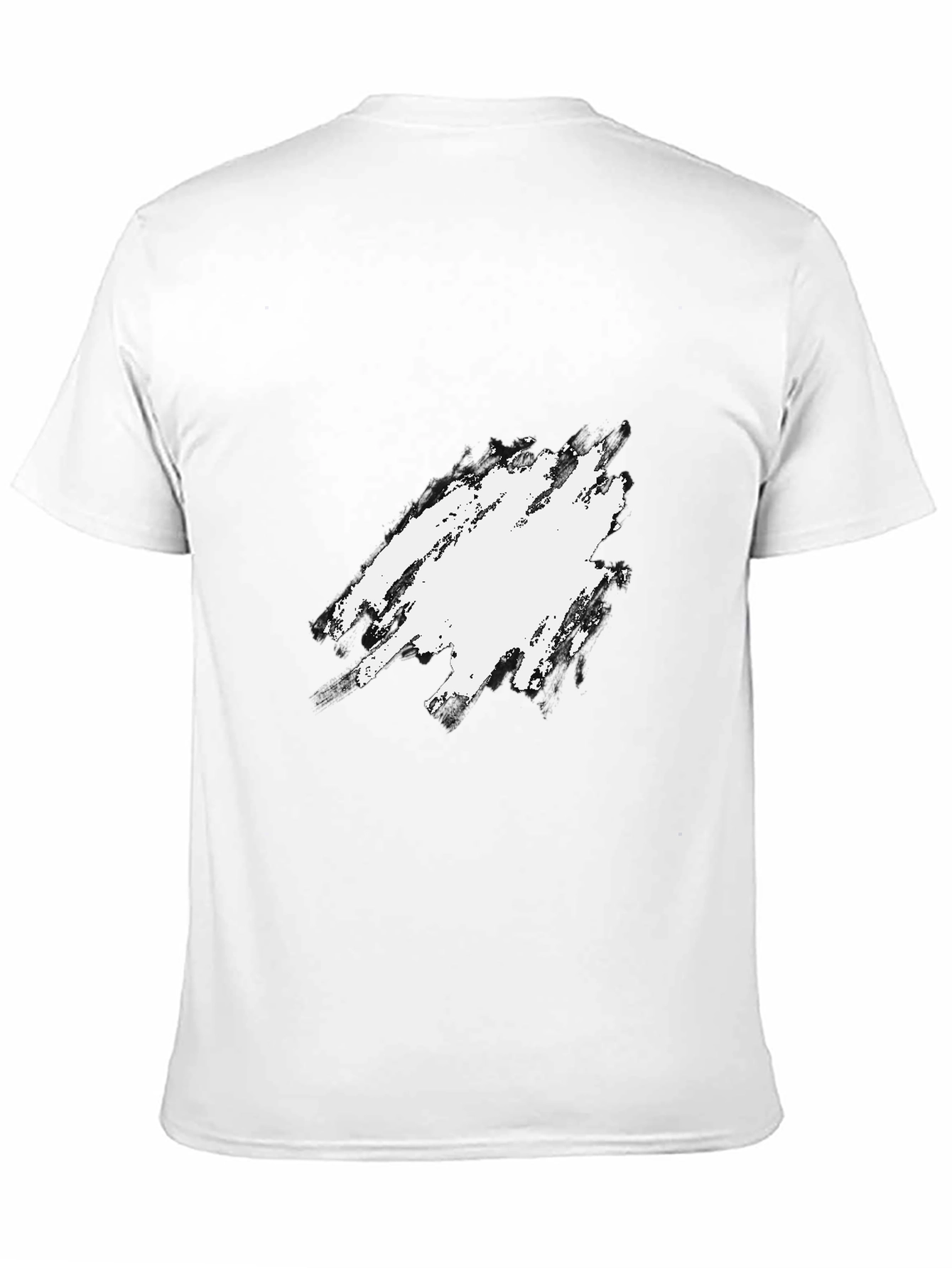 Mens Black Crewneck T-Shirt with Graphic