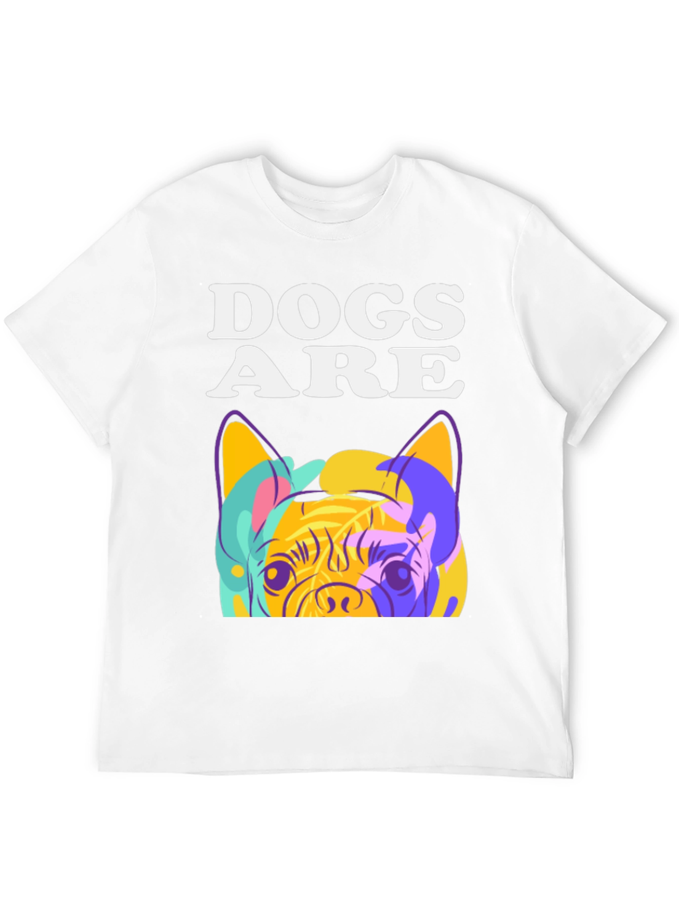 Dogs Are T-Shirt: Pop Art Pug Graphic Tee