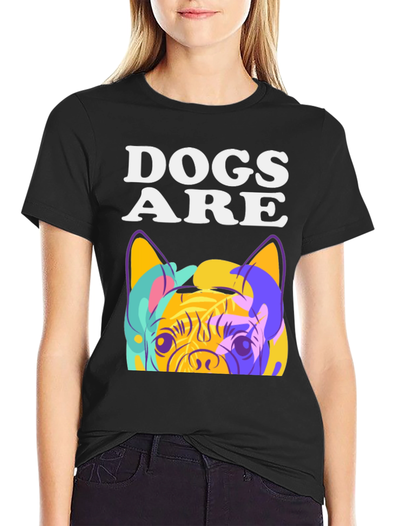 Dogs Are T-Shirt: Pop Art Pug Graphic Tee
