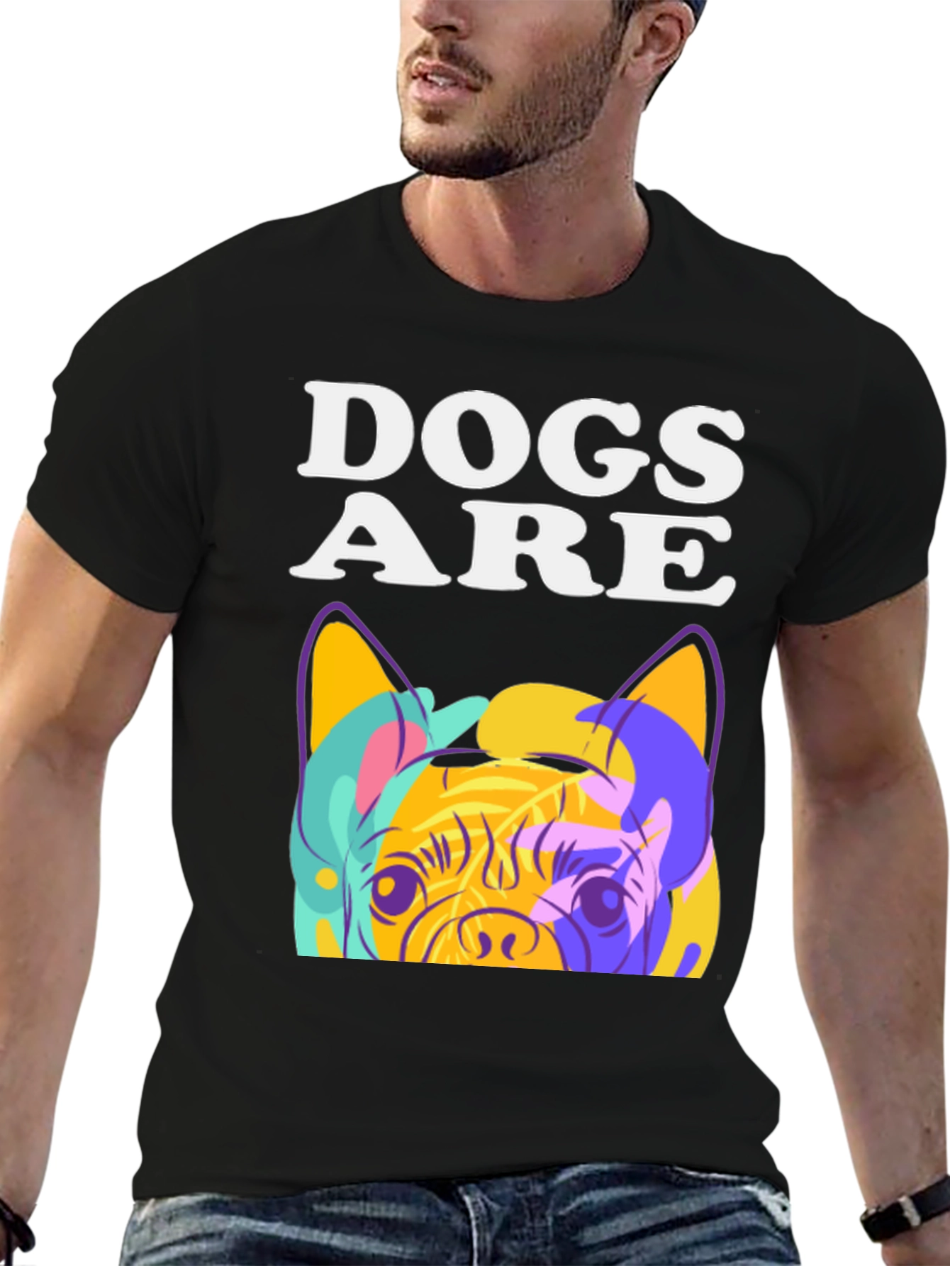 Dogs Are T-Shirt: Pop Art Pug Graphic Tee