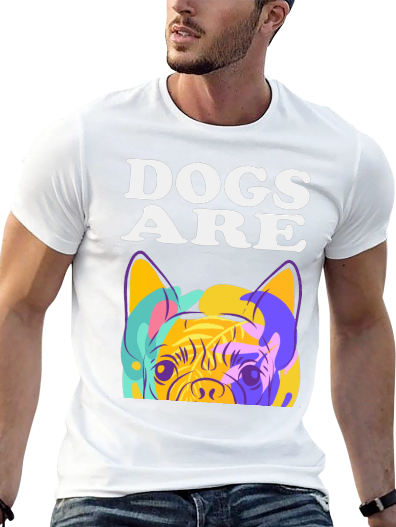 Dogs Are T-Shirt: Pop Art Pug Graphic Tee