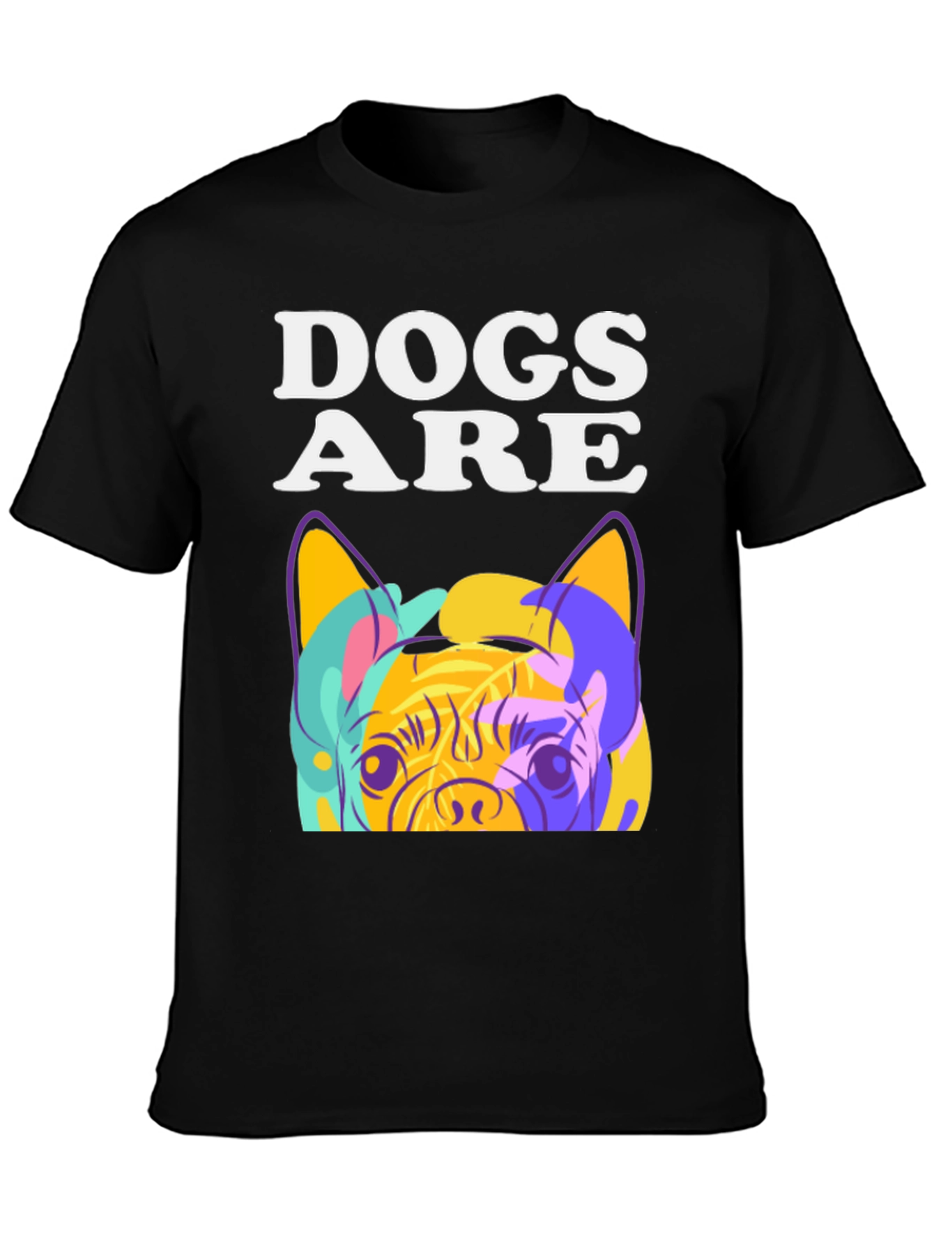 Dogs Are T-Shirt: Pop Art Pug Graphic Tee