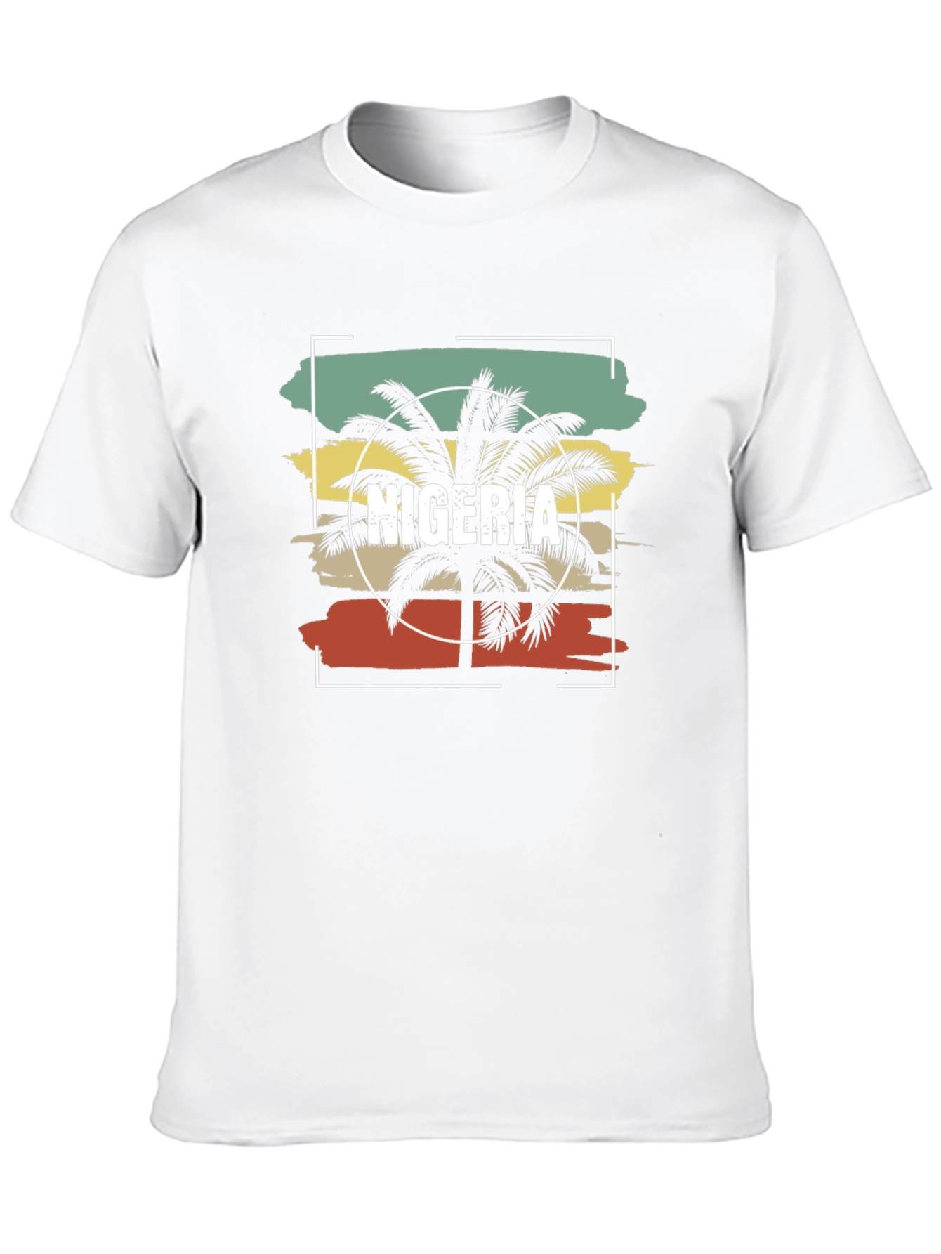 Nigeria Palm Tree T-Shirt - Retro Graphic Tee