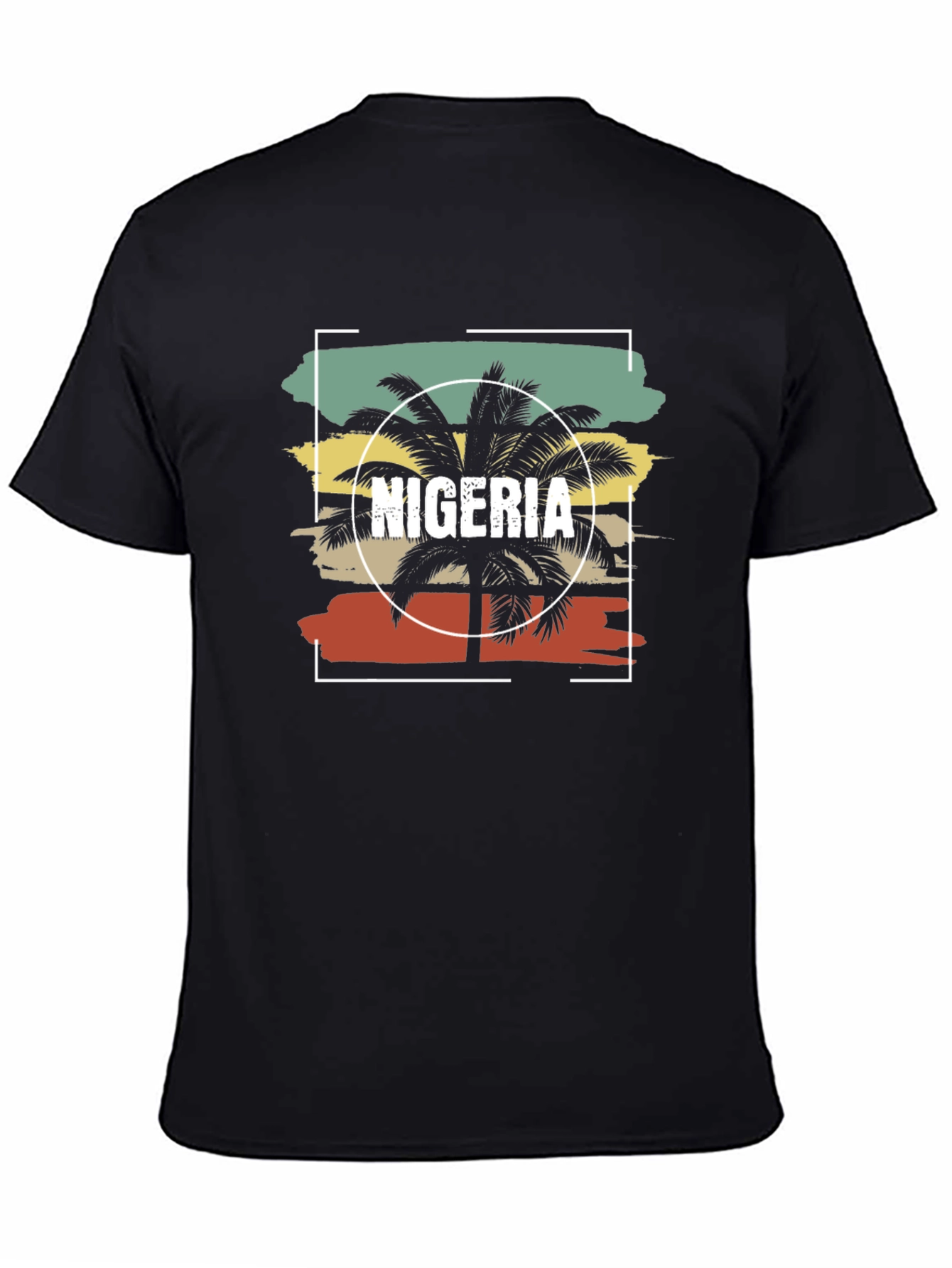 Nigeria Palm Tree T-Shirt - Retro Graphic Tee
