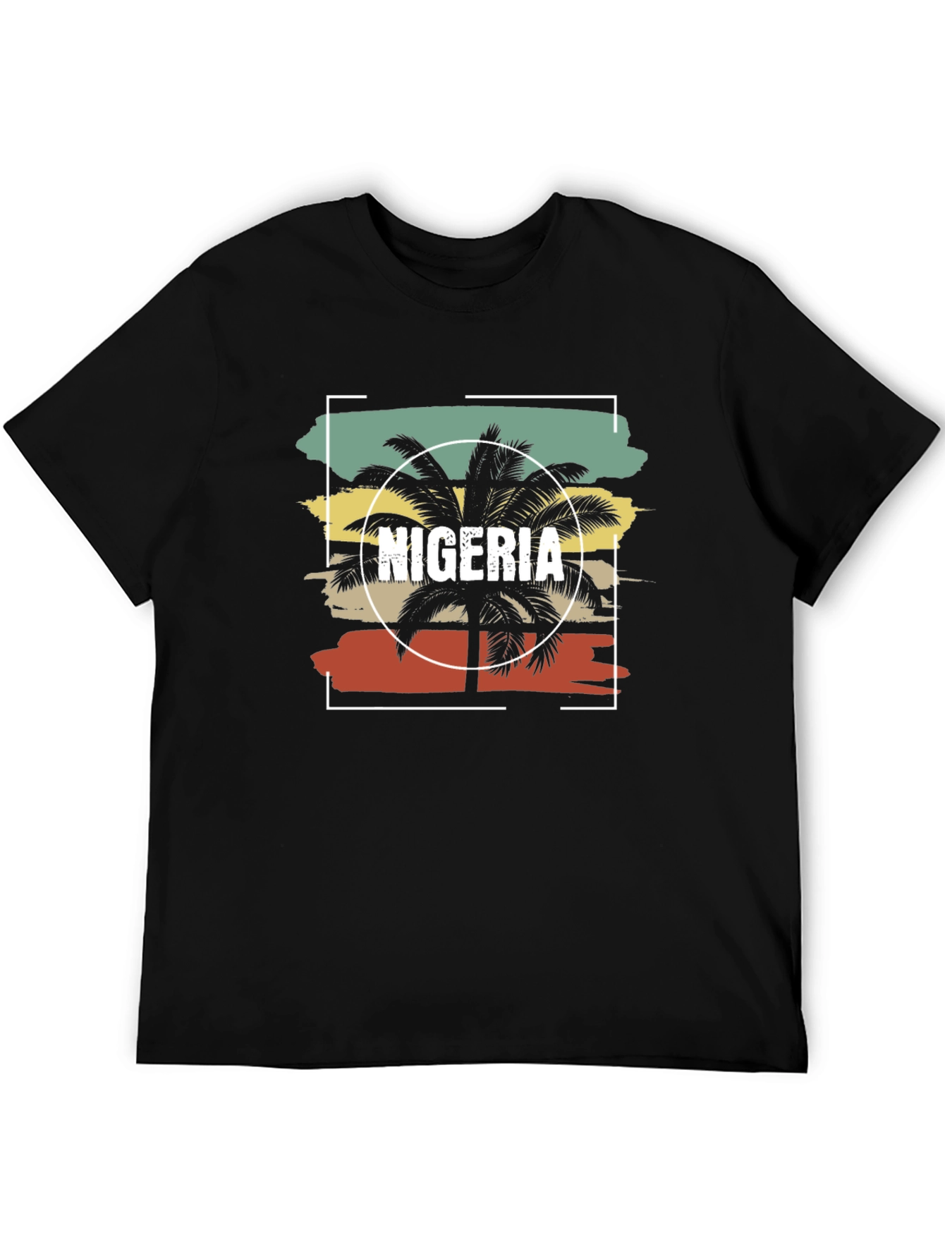 Nigeria Palm Tree T-Shirt - Retro Graphic Tee