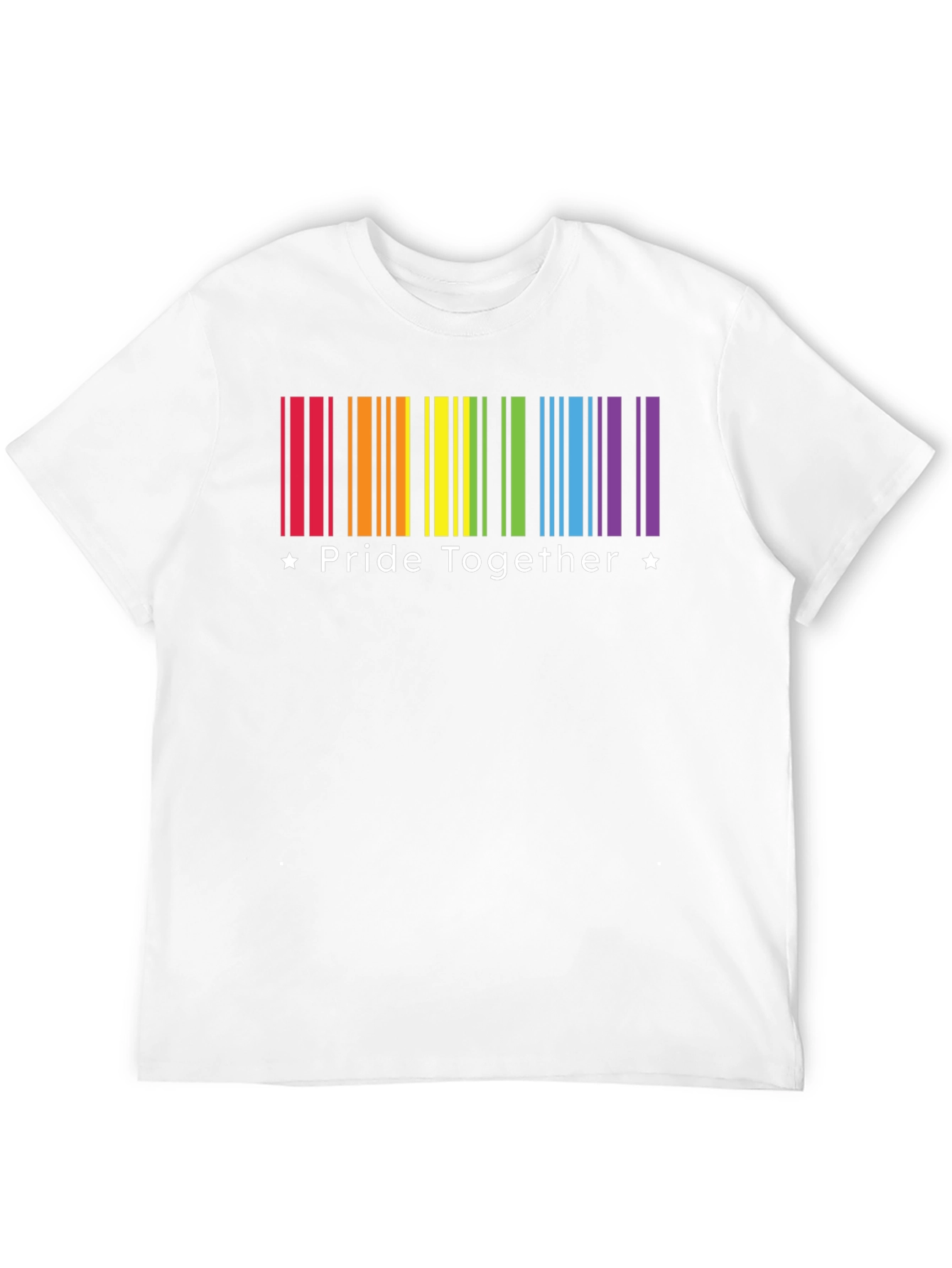 Pride Together Rainbow Barcode T-Shirt