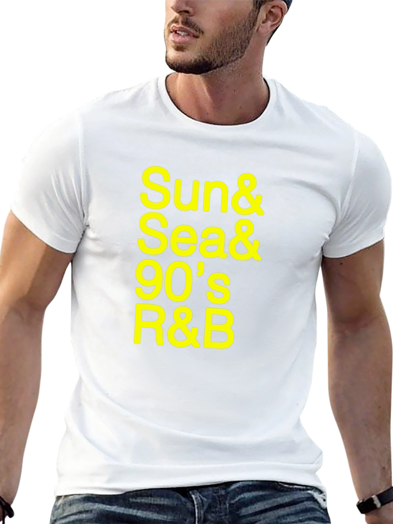 Sun & Sea 90s R&B Black Graphic Tee
