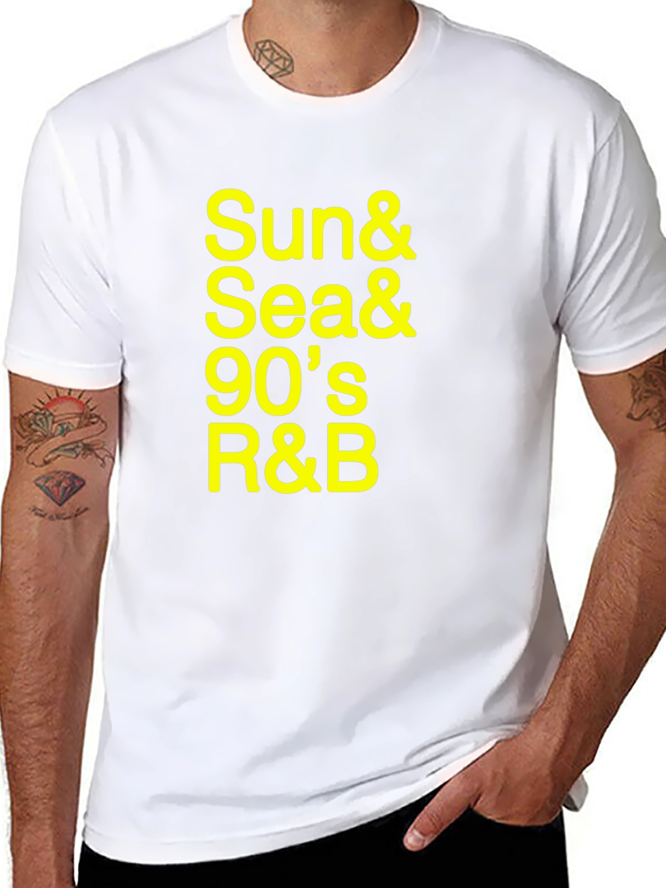 Sun & Sea 90s R&B Black Graphic Tee