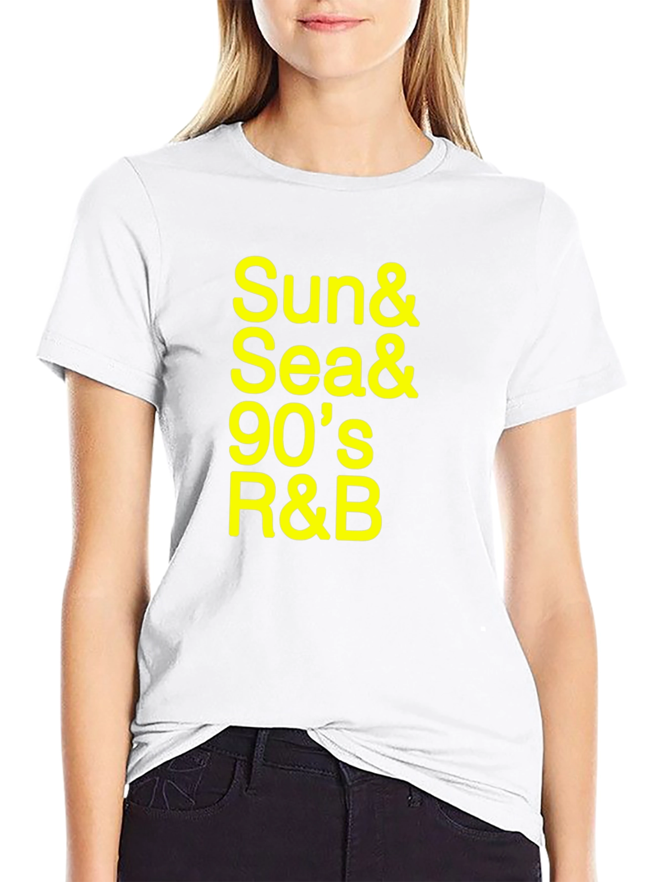 Sun & Sea 90s R&B Black Graphic Tee