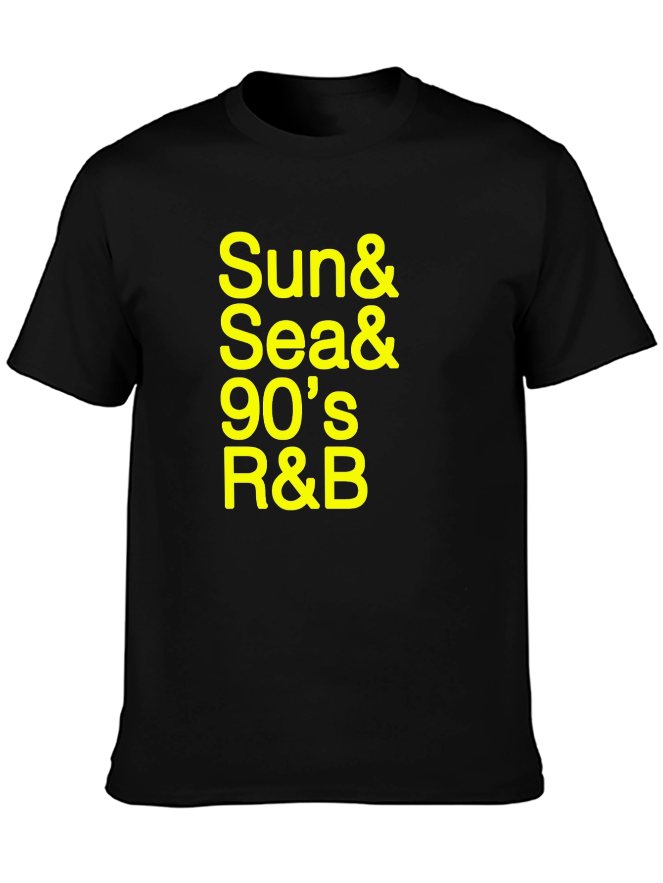 Sun & Sea 90s R&B Black Graphic Tee