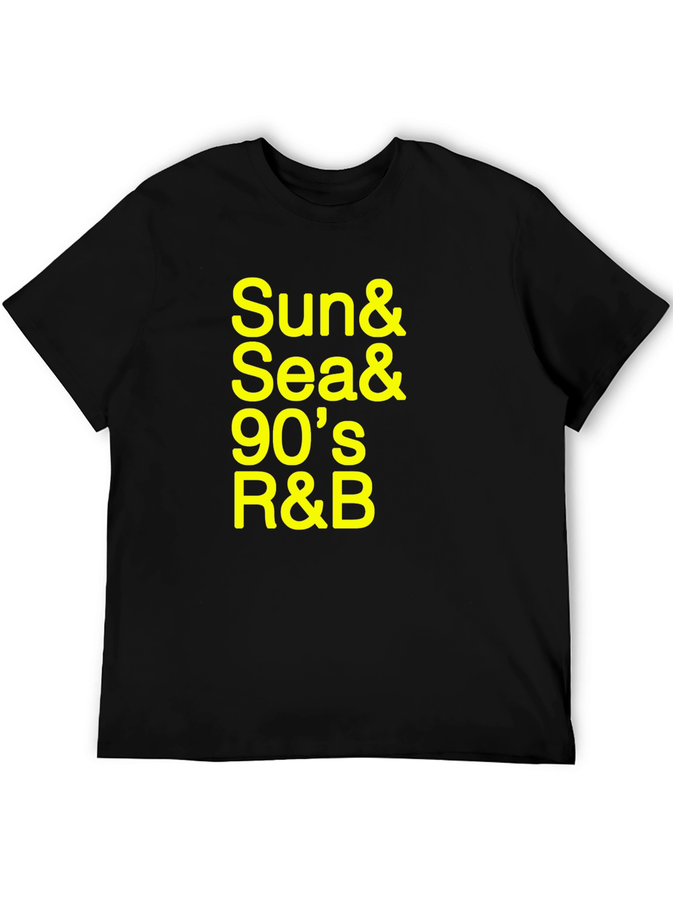Sun & Sea 90s R&B Black Graphic Tee