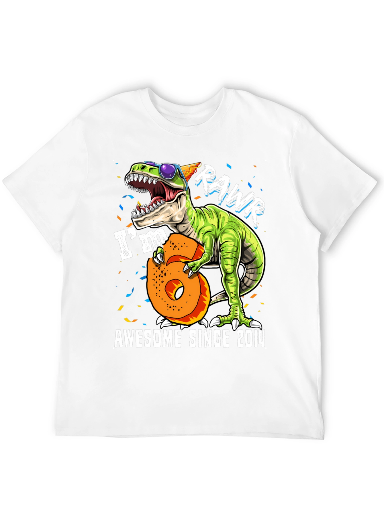 Awesome Since 2014 Dinosaur T-Shirt