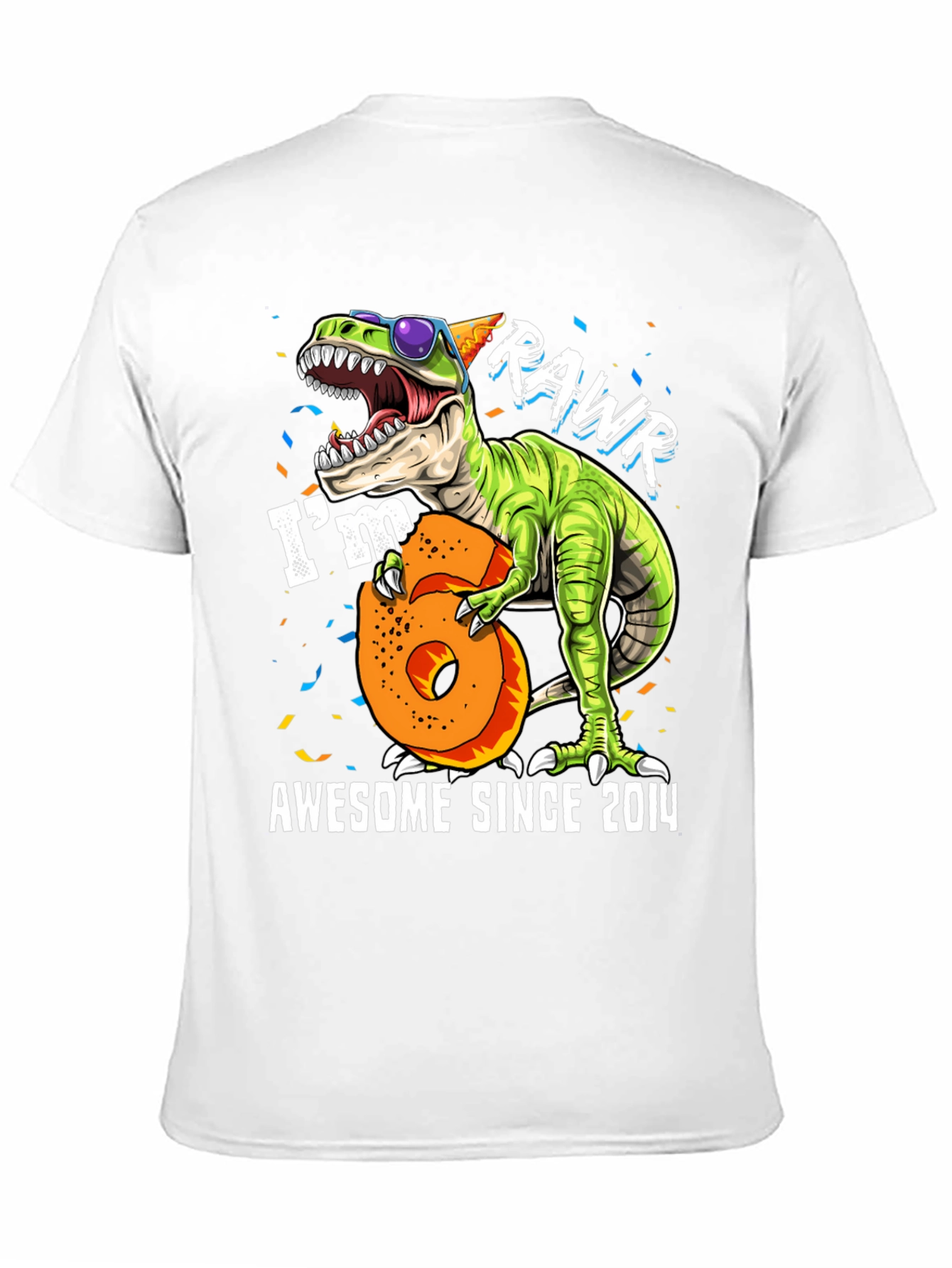 Awesome Since 2014 Dinosaur T-Shirt