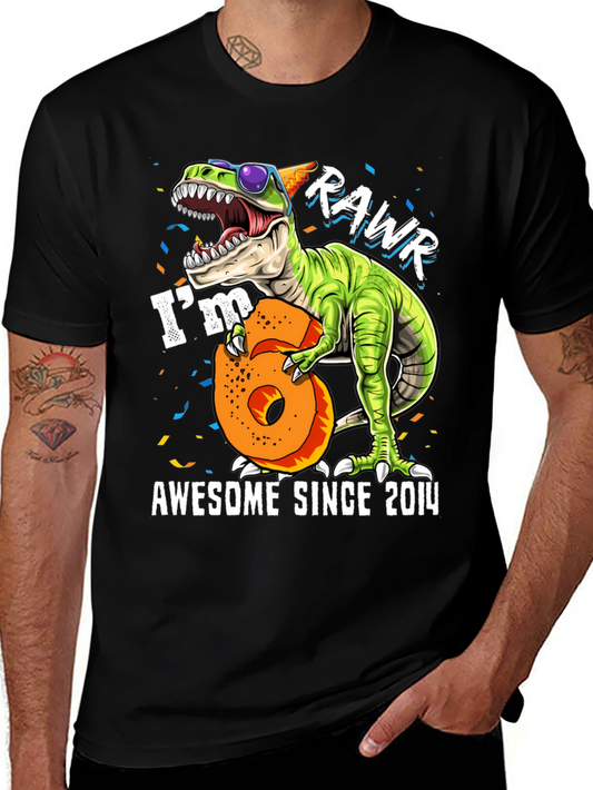 Awesome Since 2014 Dinosaur T-Shirt
